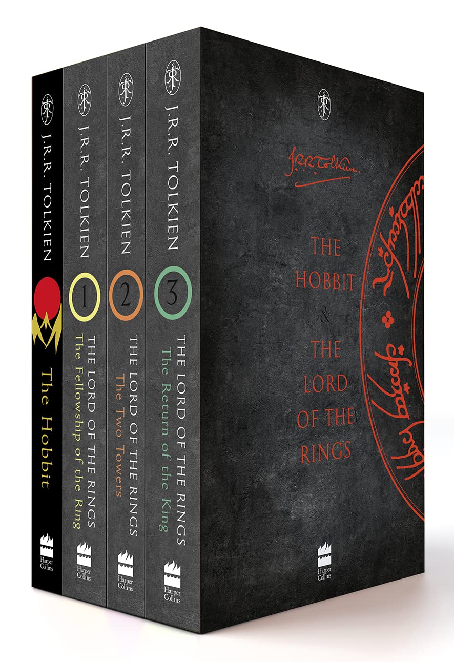 The Hobbit & The Lord of the Rings 4-Book Box Set by J.R.R. Tolkien – An Epic Fantasy Collection of Classic Tales, Magic & Adventure in Middle-Earth