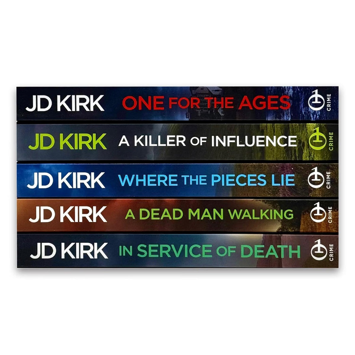 DCI Logan Crime Thrillers Series 16-20 Collection 5 Books Set by JD Kirk (One For the Ages, In Service of Death, A Dead Man Walking and MORE!)