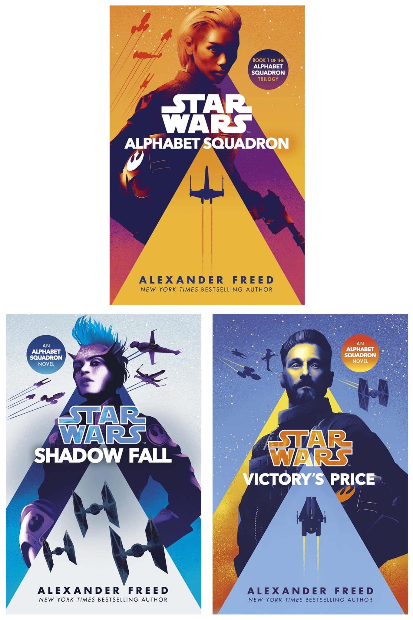 Star Wars Alphabet Squadron Trilogy by Alexander Freed – 3-Book Sci-Fi Collection | Space battles, rebels, heroes, galactic war, epic adventure