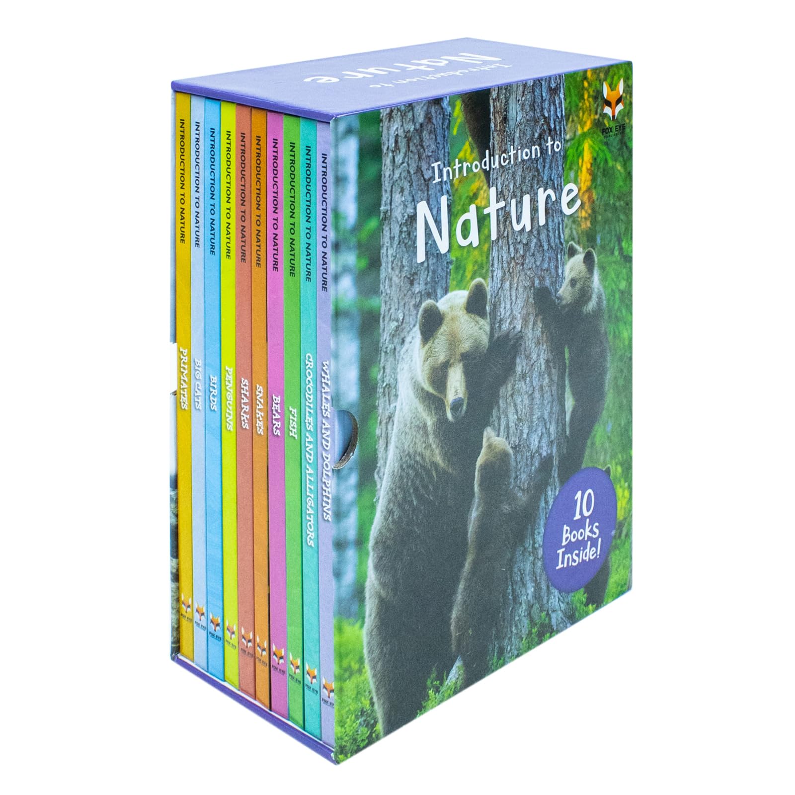 Children Introduction To Nature For Beginners 10 Hardback Book Collection Set:: (Bear, Big Cats, Birds, Crocodiles And Alligators, Fish, Penguins, Primates, Sharks, Snakes, Whales And Dolphins)
