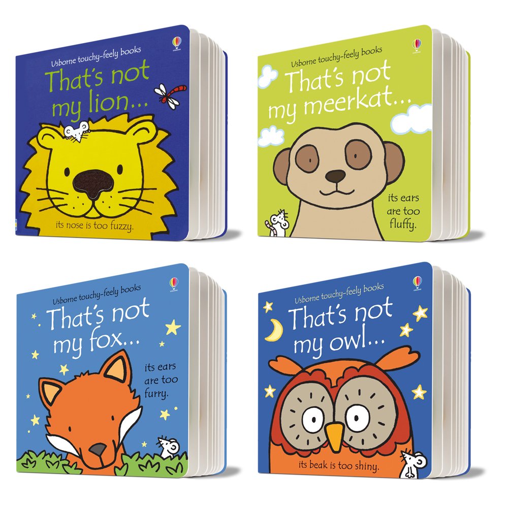 That's Not My 4 Book Collection Set,(That's Not My Lion, That's Not My Meerkat, That's Not My Owl,That's Not my Fox).