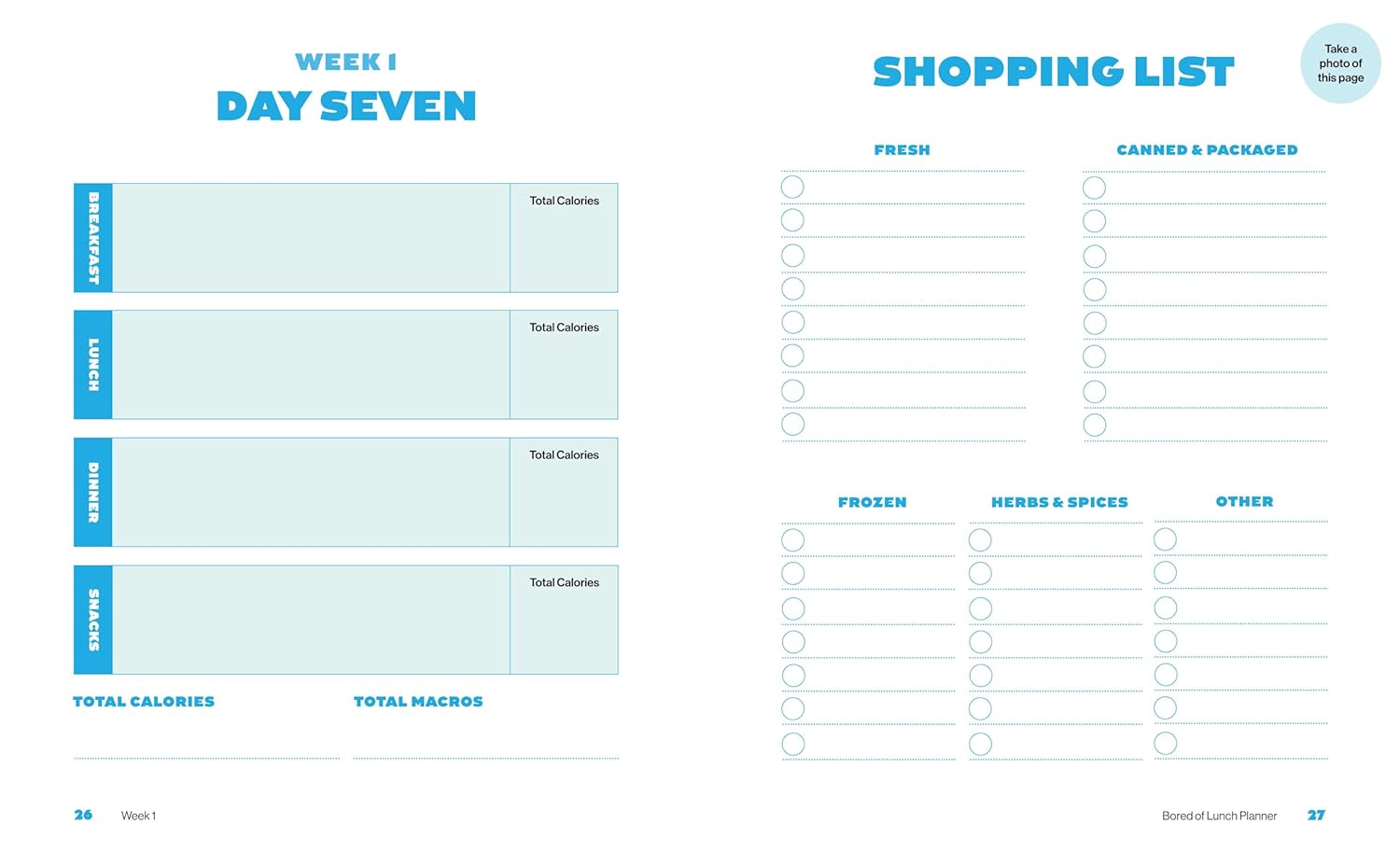 Bored of Lunch: Meal Planner: Plan Your Meals. Stay on Budget. Track Your Calories Book by Nathan Anthony (Paperback)