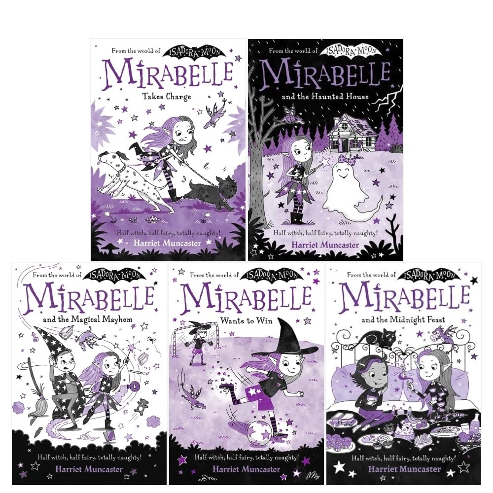 Harriet Muncaster Mirabelle Collection 5 Books Set (Books 6-10) (Magical Mayhem, Takes Charge, Wants to Win, Haunted House, Midnight Feast)