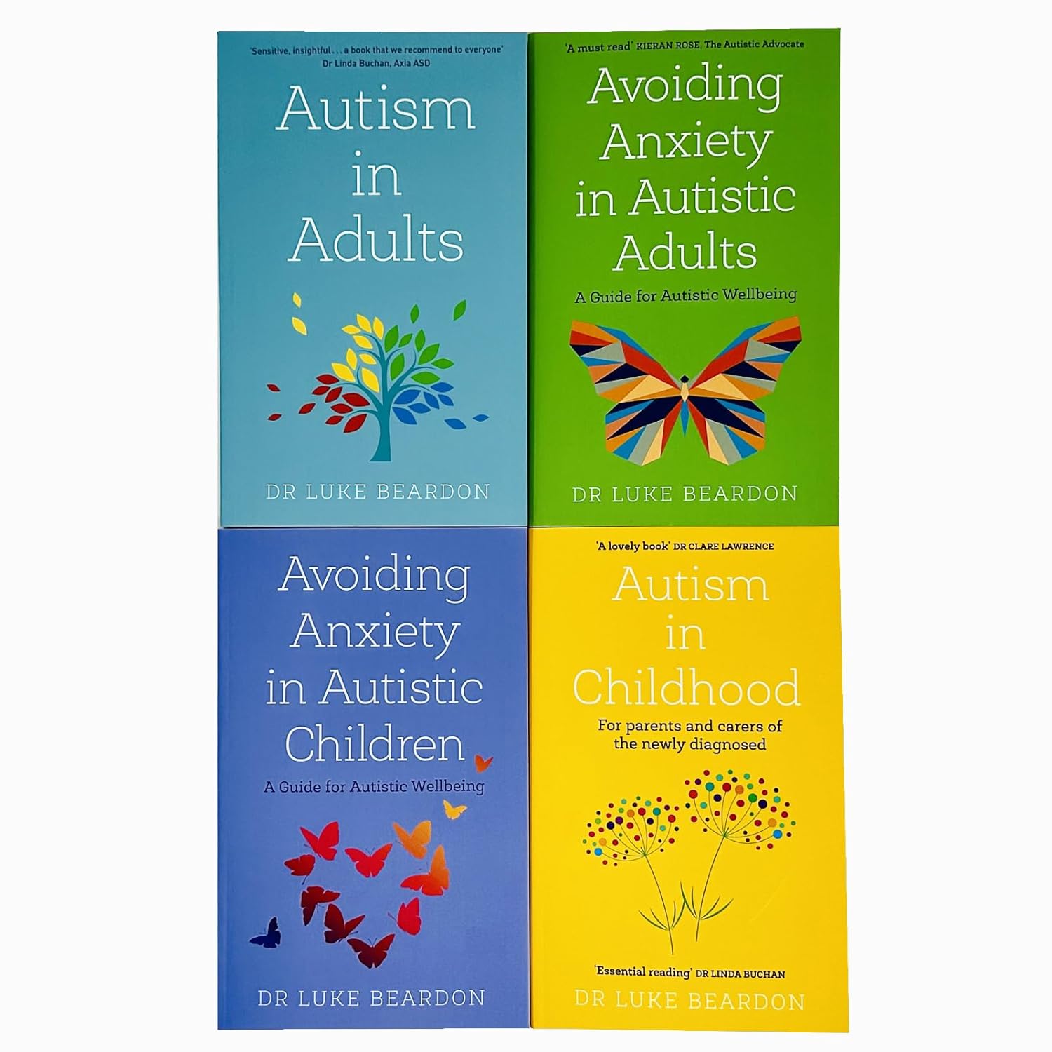 Luke Beardon Collection 4 Books Set– Expert Guides on Autism, Anxiety & Mental Health: Autism in Childhood,Autistic Adults,Coping Strategies & Support