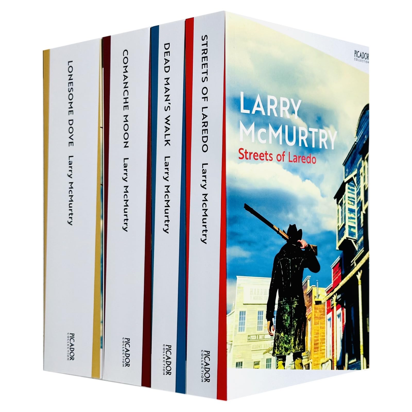 Lonesome Dove Series 4 Books Collection (Lonesome Dove, Streets of Laredo, Dead Man's Walk and Comanche Moon)