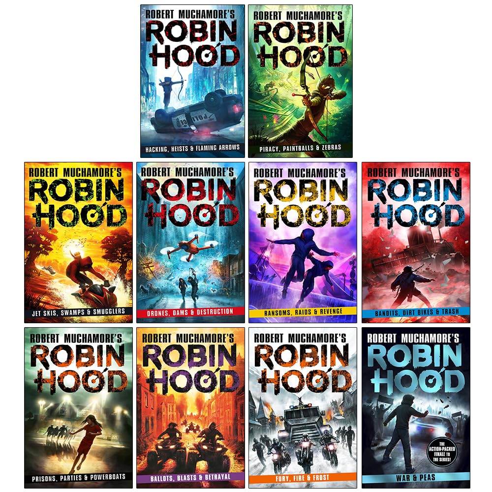 Robert Muchamore Robin Hood Series 1-10 Books Collection Set (Paperback)