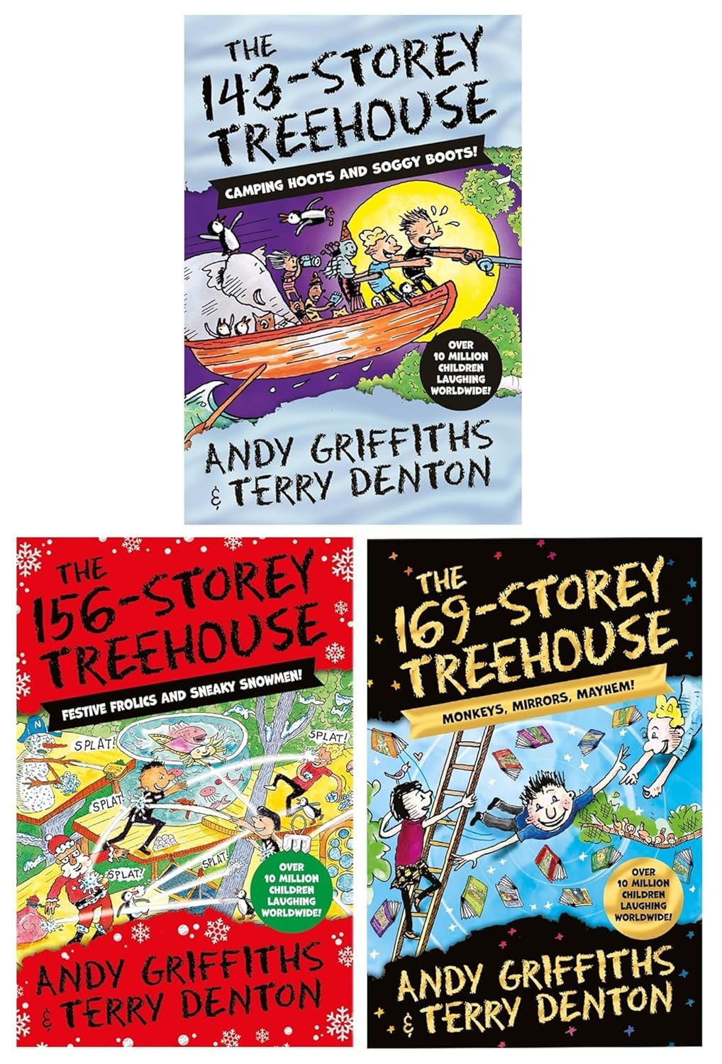 The Treehouse Series (Book 11-13) by Andy Griffiths 3 Books Collection Set | Paperback