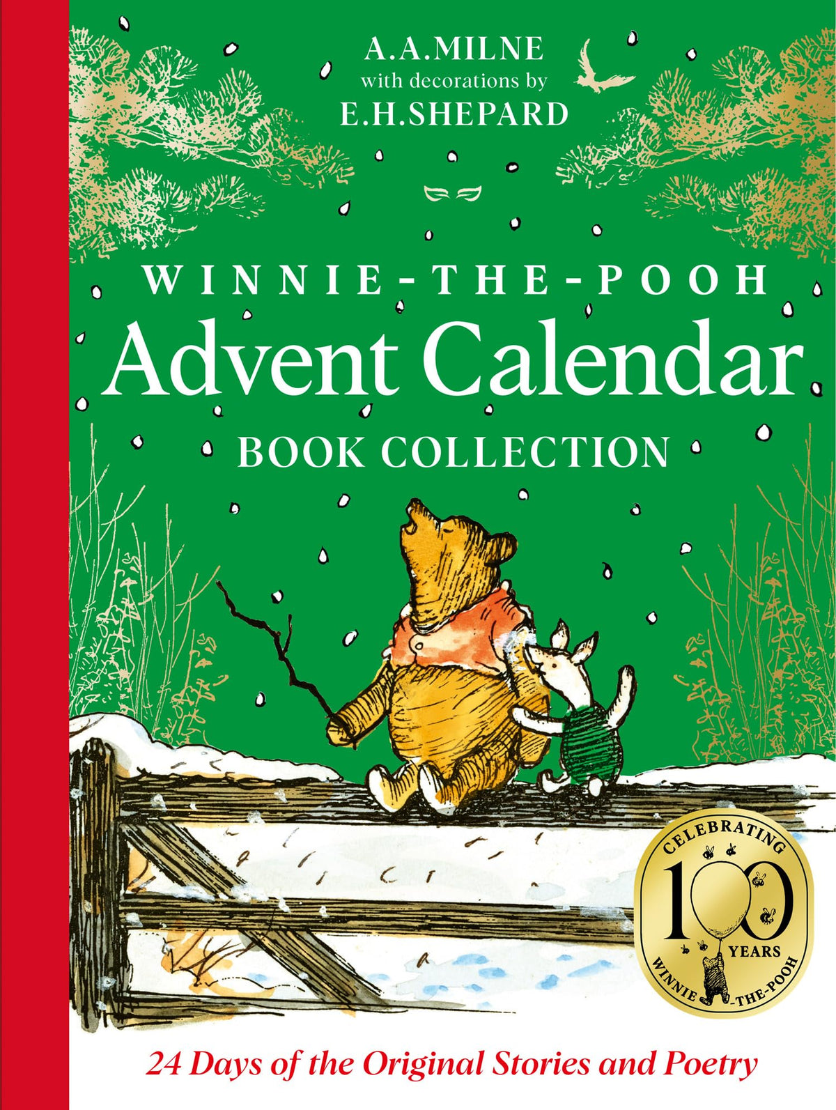 Winnie-the-Pooh Advent Calendar Book Collection – 24 Mini Classic Story Books by A.A. Milne & E.H. Shepard – Christmas Gift for Kids