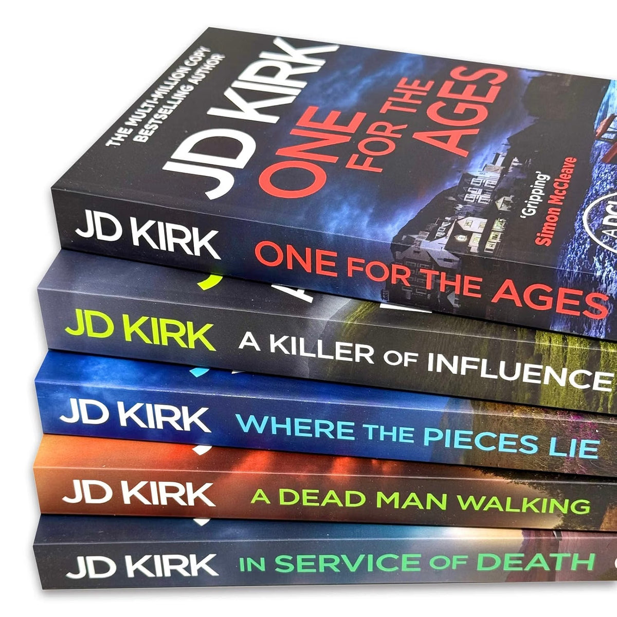 DCI Logan Crime Thrillers Series 16-20 Collection 5 Books Set by JD Kirk (One For the Ages, In Service of Death, A Dead Man Walking and MORE!)