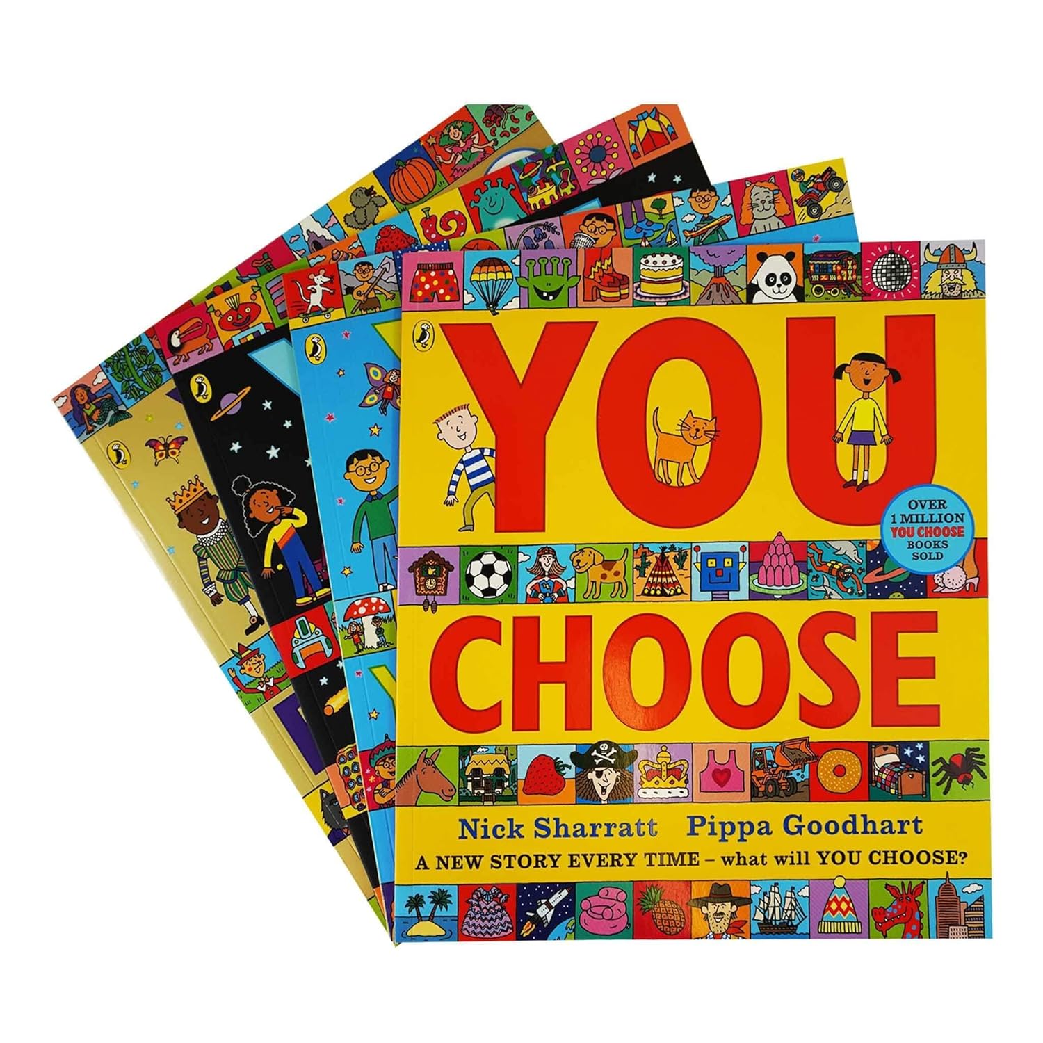 You Choose Explore Series– 4 Book Set by Nick Sharratt & Pippa Goodhart|Interactive Adventure Books for Kids 6–12 |Fun, Creative Reading (Paperback)