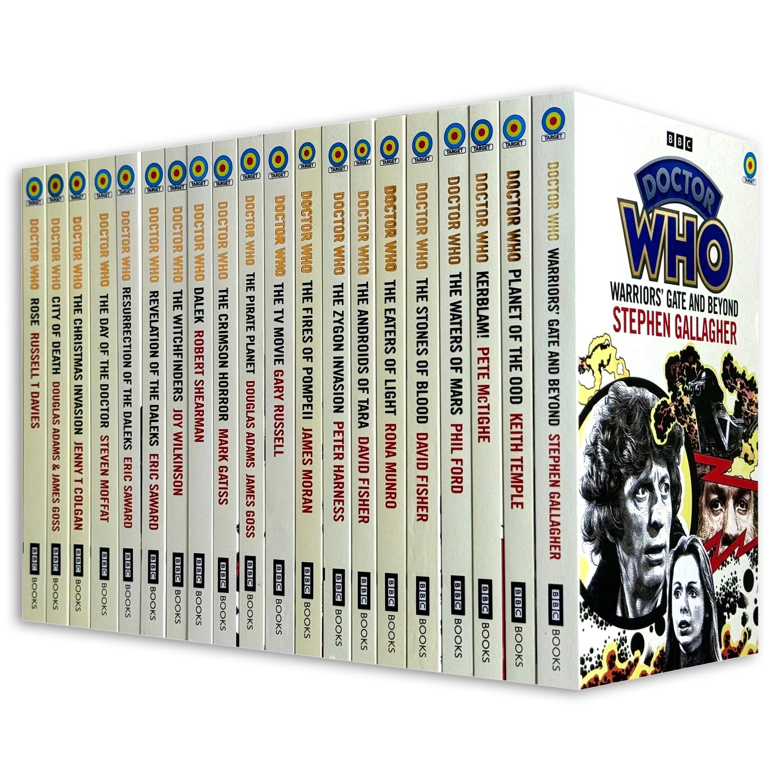Doctor Who: Target Collection 1-20 Books Set | Paperback (Pirate Planet, Crimson Horror, Dalek, Rose, Waters of Mars, Kerblam, Stones of Blood, Eaters of Light, Fires of Pompeii, and More)