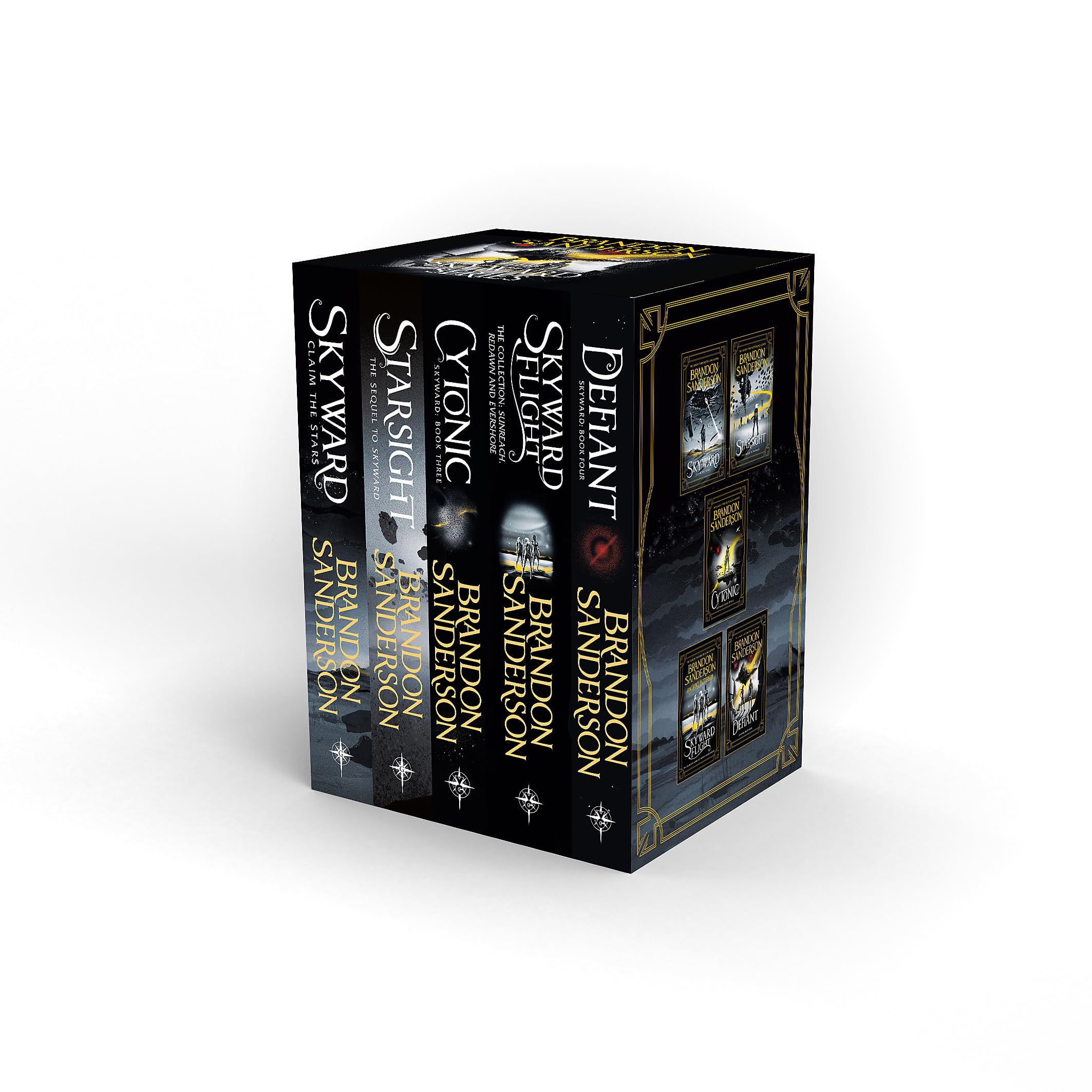 Skyward Series Boxed Set Deluxe Collection Books by Brandon Sanderson – The Complete 5-Book Sci-Fi Saga: Skyward, Starsight, Cytonic, Skyward Flight and Defiant