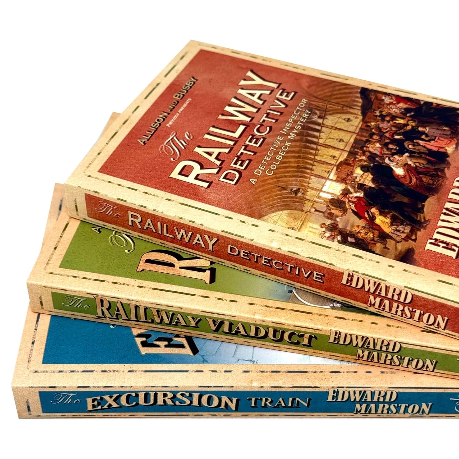 The Railway Detective Series 1-3 Books Collection Set By Edward Marston (The Railway Detective, The Excursion Train and The Railway Viaduct) | Paperback