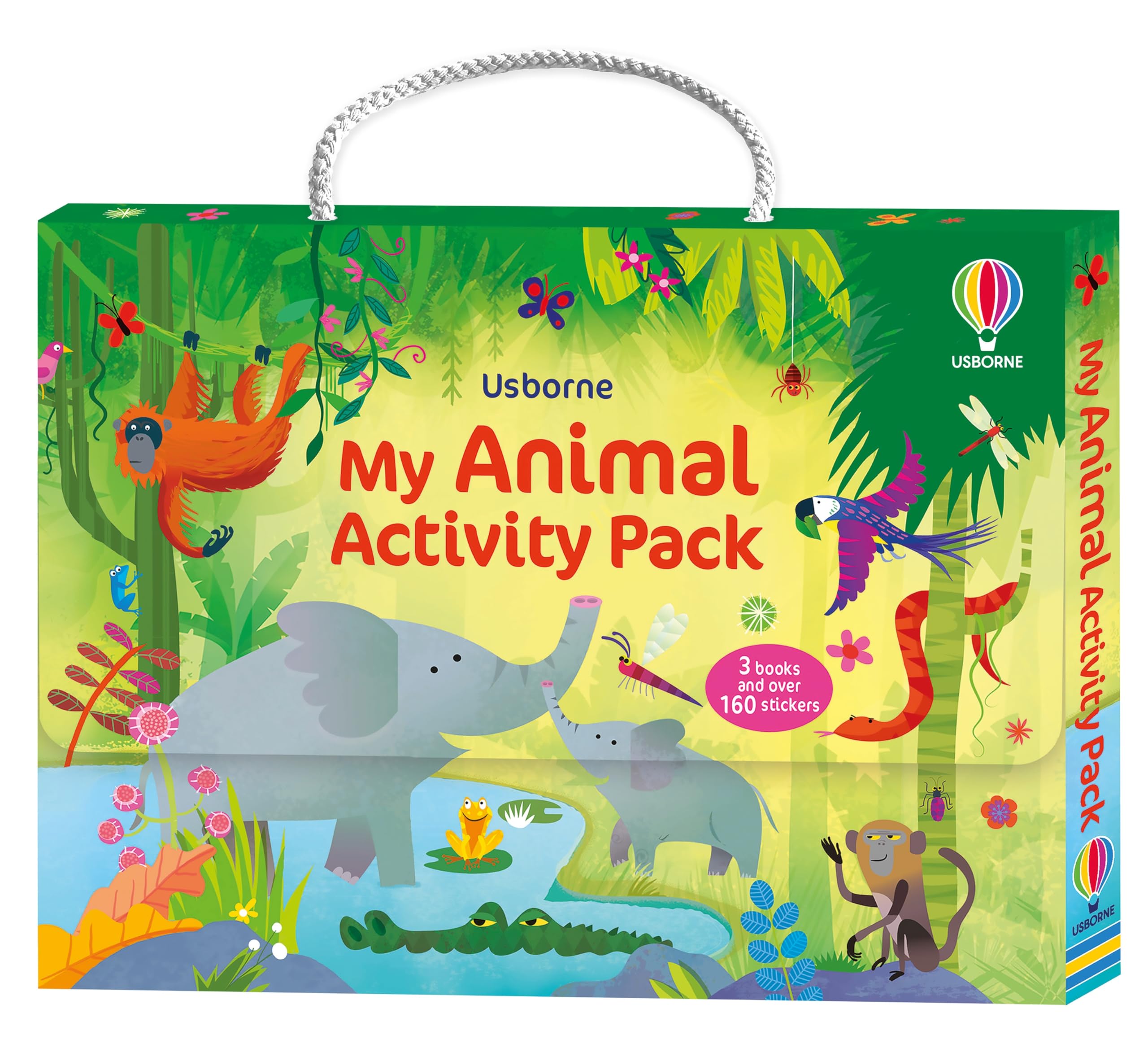 Animals Activity Pack 3 Book Box Set | Sticker Book with 200+ Stickers, Colouring Book & Spotting Activity Book for Kids