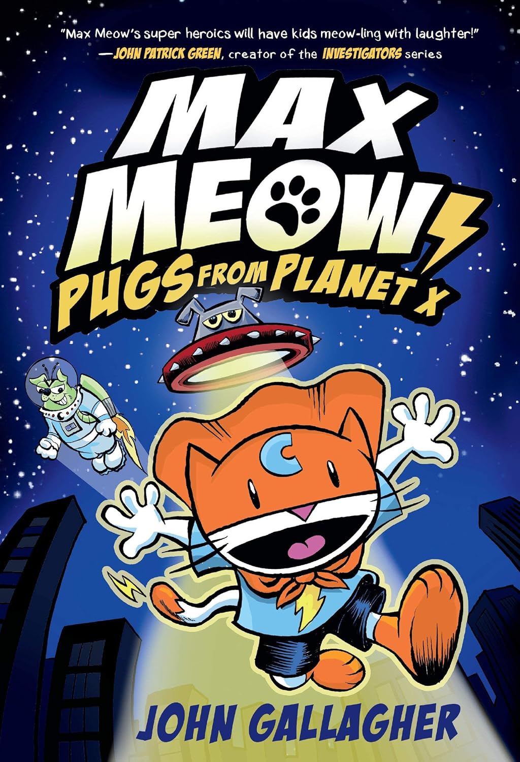 Max Meow Series By John Gallagher Graphic Novels 6 Books Collection (Cat Crusader, Donuts and Danger, Pugs from Planet X, Taco Time Machine, Attack of the ZomBEES & When Pancakes Go Bad, Really Bad)