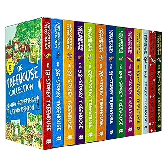 The Treehouse Series 1-13 Books Box set Collection by Andy Griffiths & Terry Denton|Fun & Hilarious Children's Adventure| Illustrated Stories for 8+ years