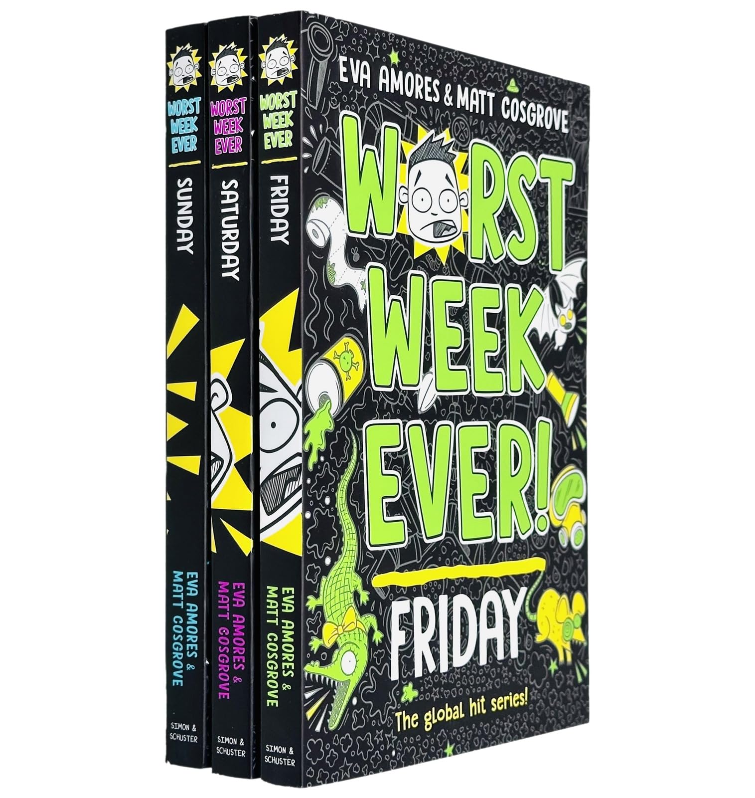 Worst Week Ever! Series 3 Books Collection Set By Eva Amores and Matt Cosgrove (Sunday, Saturday and Friday)