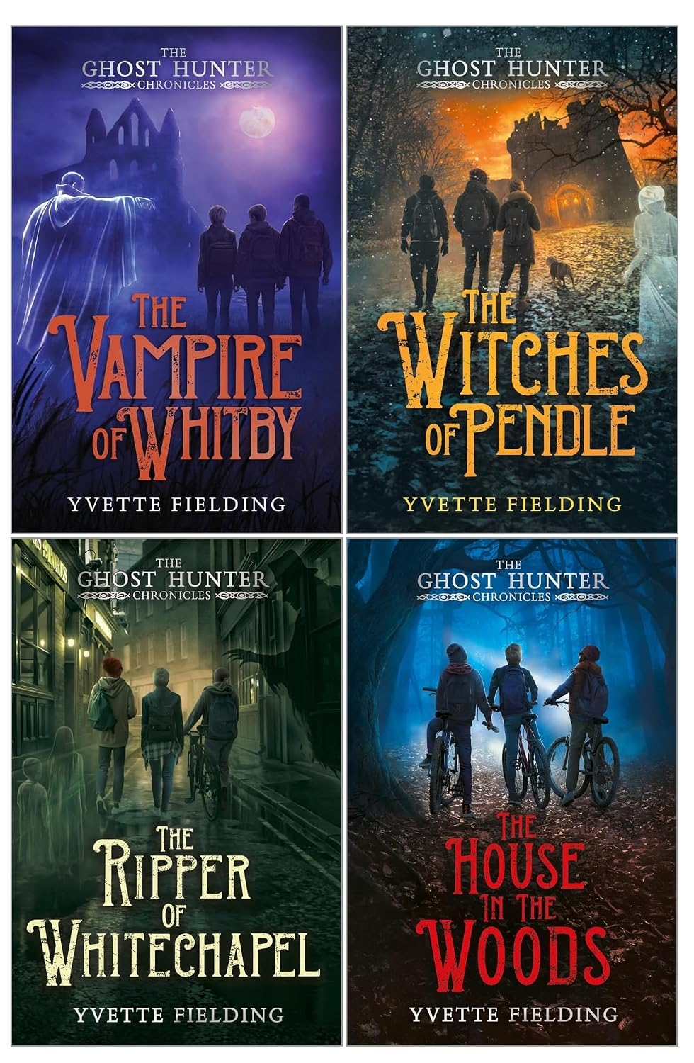 The Ghost Hunter Chronicles Series 4 Books Collection Set By Yvette Fielding (The House In The Woods, The Ripper Of Whitechapel, The Vampire Of Whitby, The Witches Of Pendle) | Paperback
