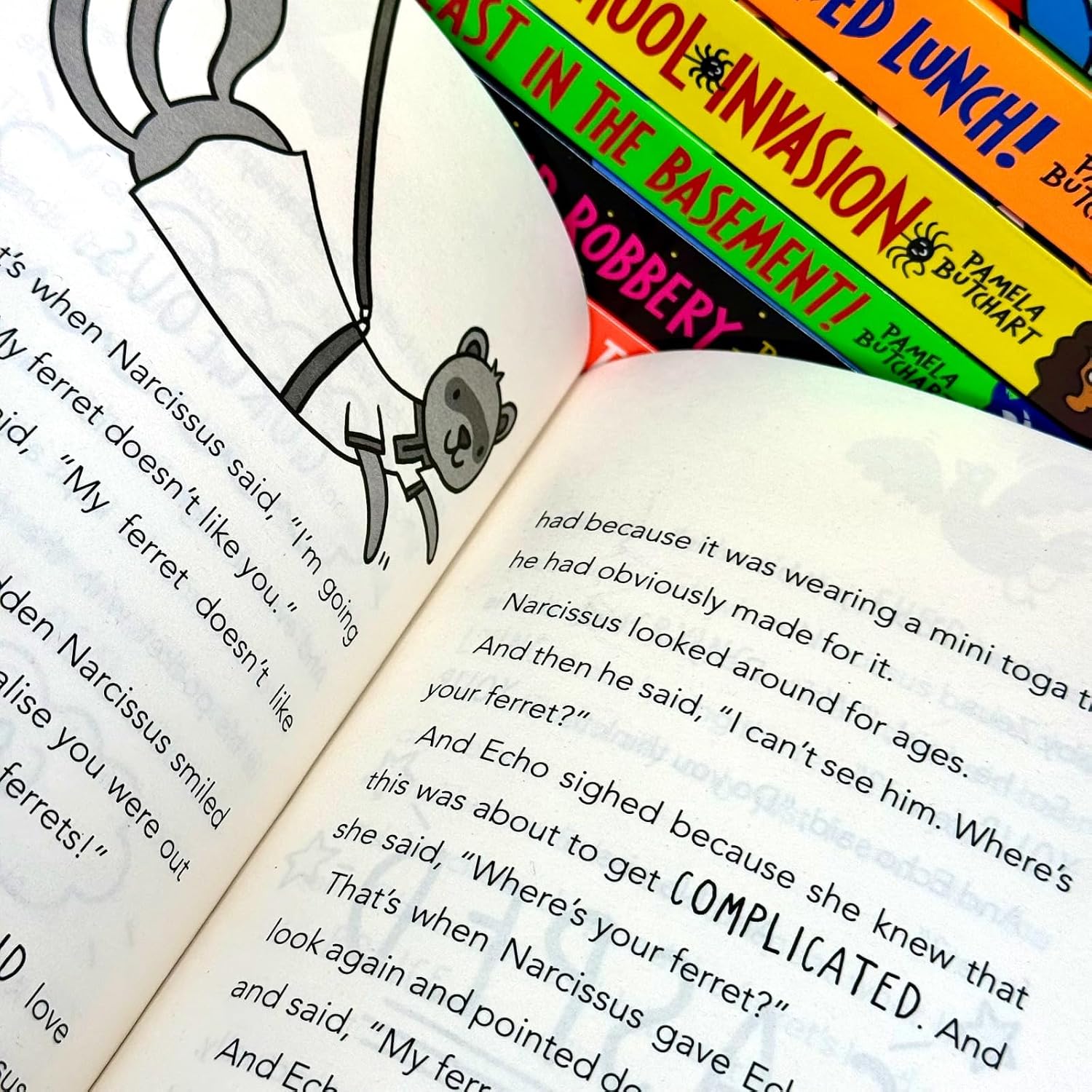 Izzy and Friends (Baby Aliens) Series Collection 9–15 Books Set by Pamela Butchart (Icarus Was Ridiculous, Broken Leg of Doom, A Monster Ate My Packed Lunch, Secret School Invasion, Great Crisp Robbery & More)