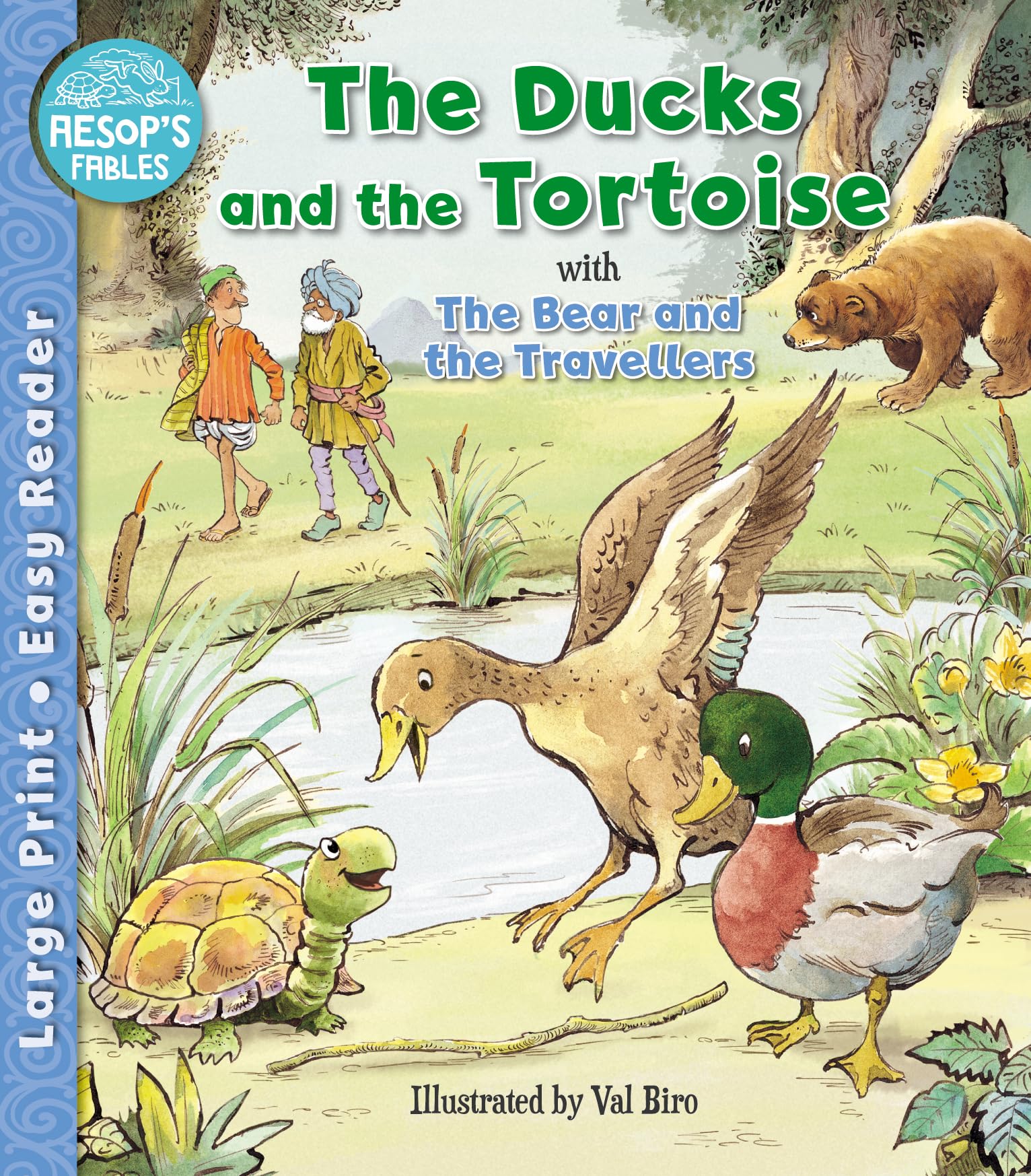 The Ducks and the Tortoise and The Bear Book - Easy Readers from Aesop's Fables for 6+ Years for Children