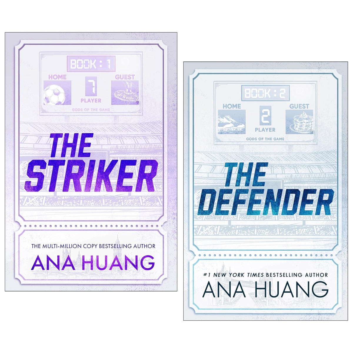Gods of the Game Series by Ana Huang 2 Books Collection Set (The Striker and The Defender)