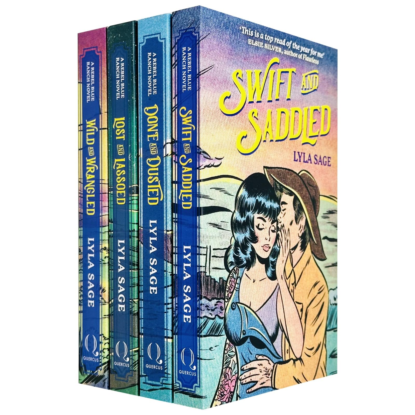 Rebel Blue Ranch Series 4 Books Collection Set By Lyla Sage (Done and Dusted, Swift and Saddled, Lost and Lassoed and Wild and Wrangled)