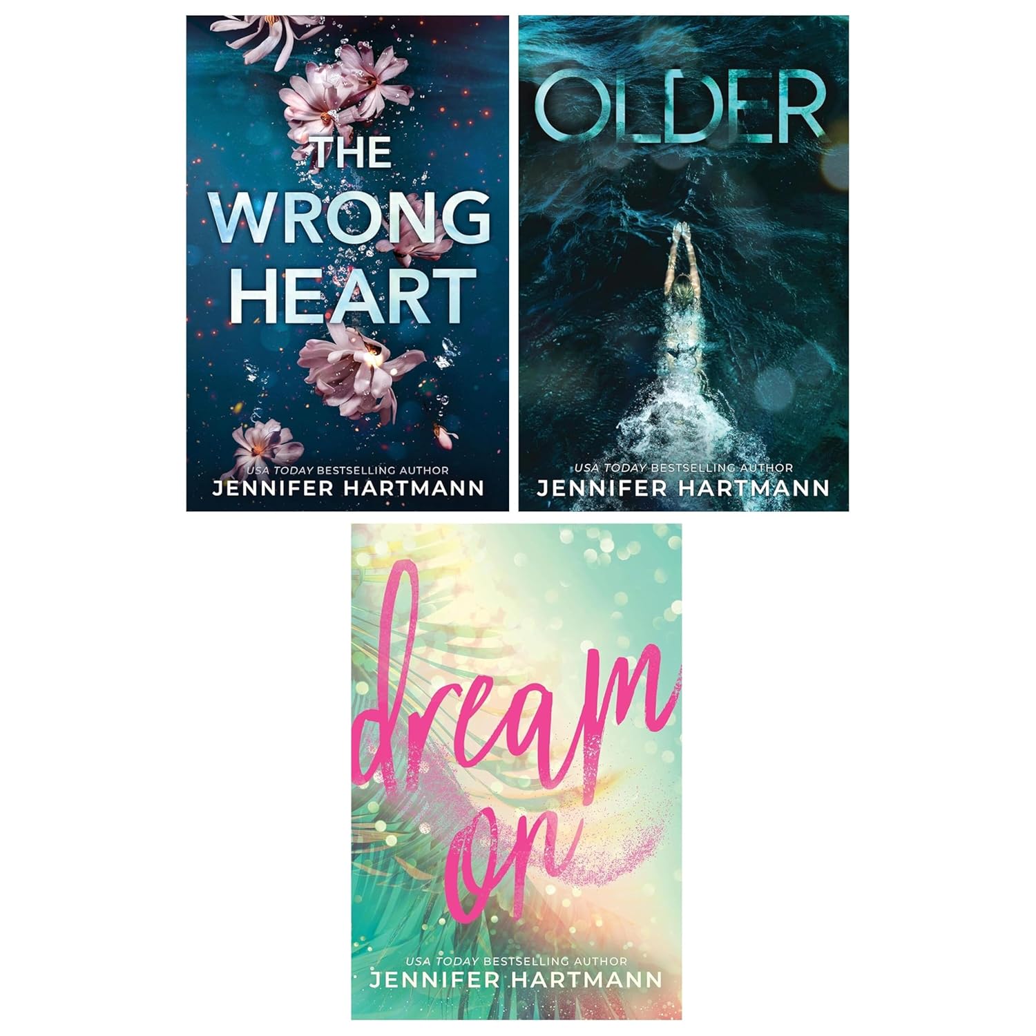 Jennifer Hartmann Collection 3 Books Set Fiction (The Wrong Heart, Older & Dream On) - Paperback