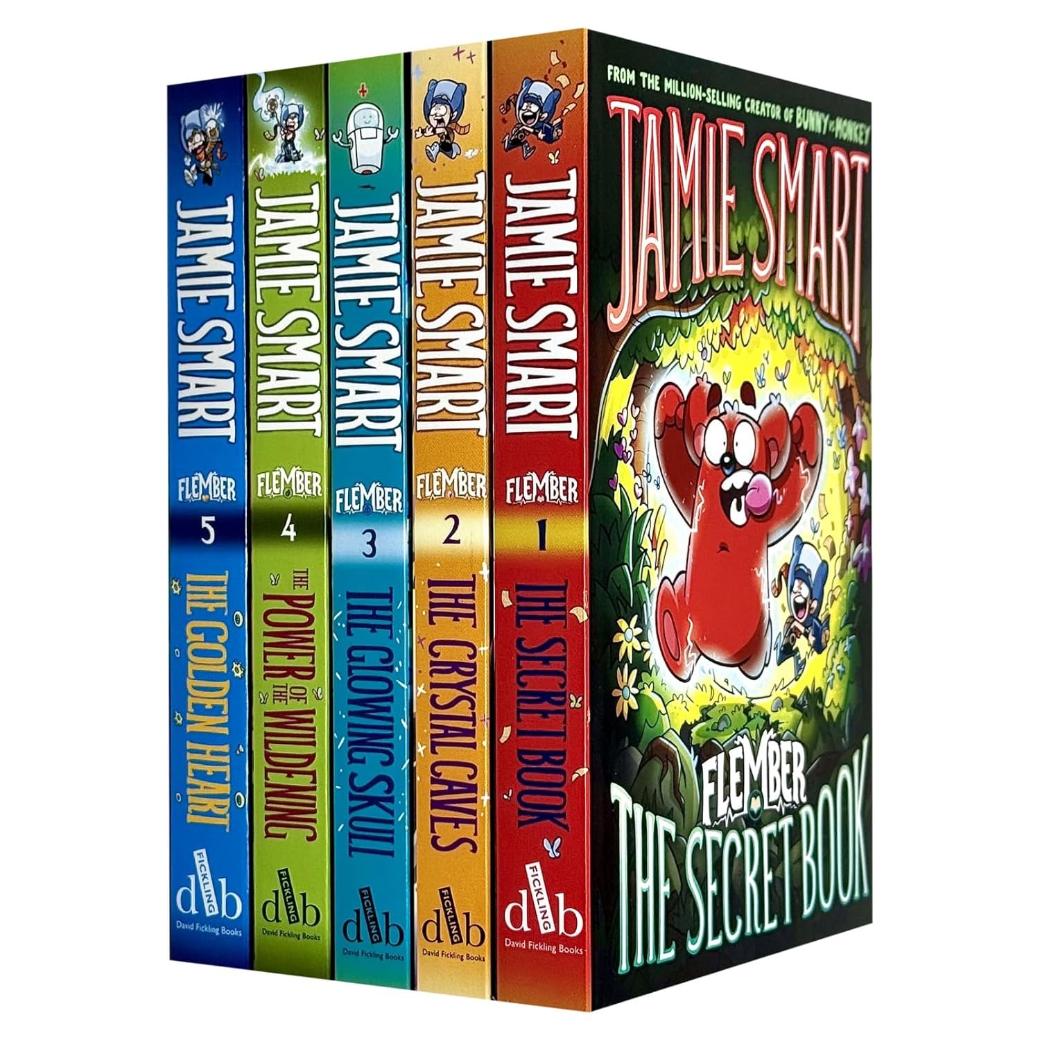 Flember Series 5 Books Collection Set (Books 1-5) by Jamie Smart -Fantasy Adventure for Kids 8+ Years with Magic, Humor, Illustrated Stories & Engaging Narratives