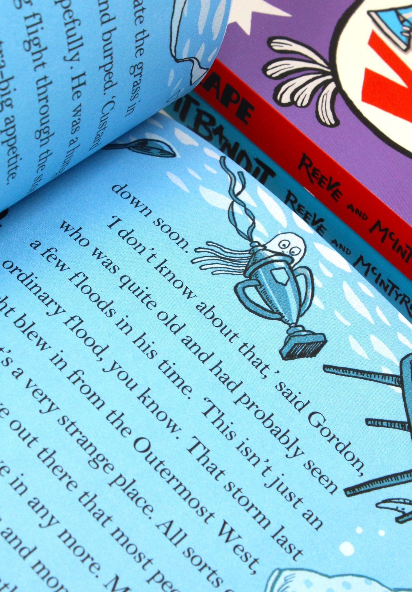 Photo of A Roly-Poly Flying Pony Adventure 3 Books Set Pages by Philip Reeve and Sarah McIntyre
