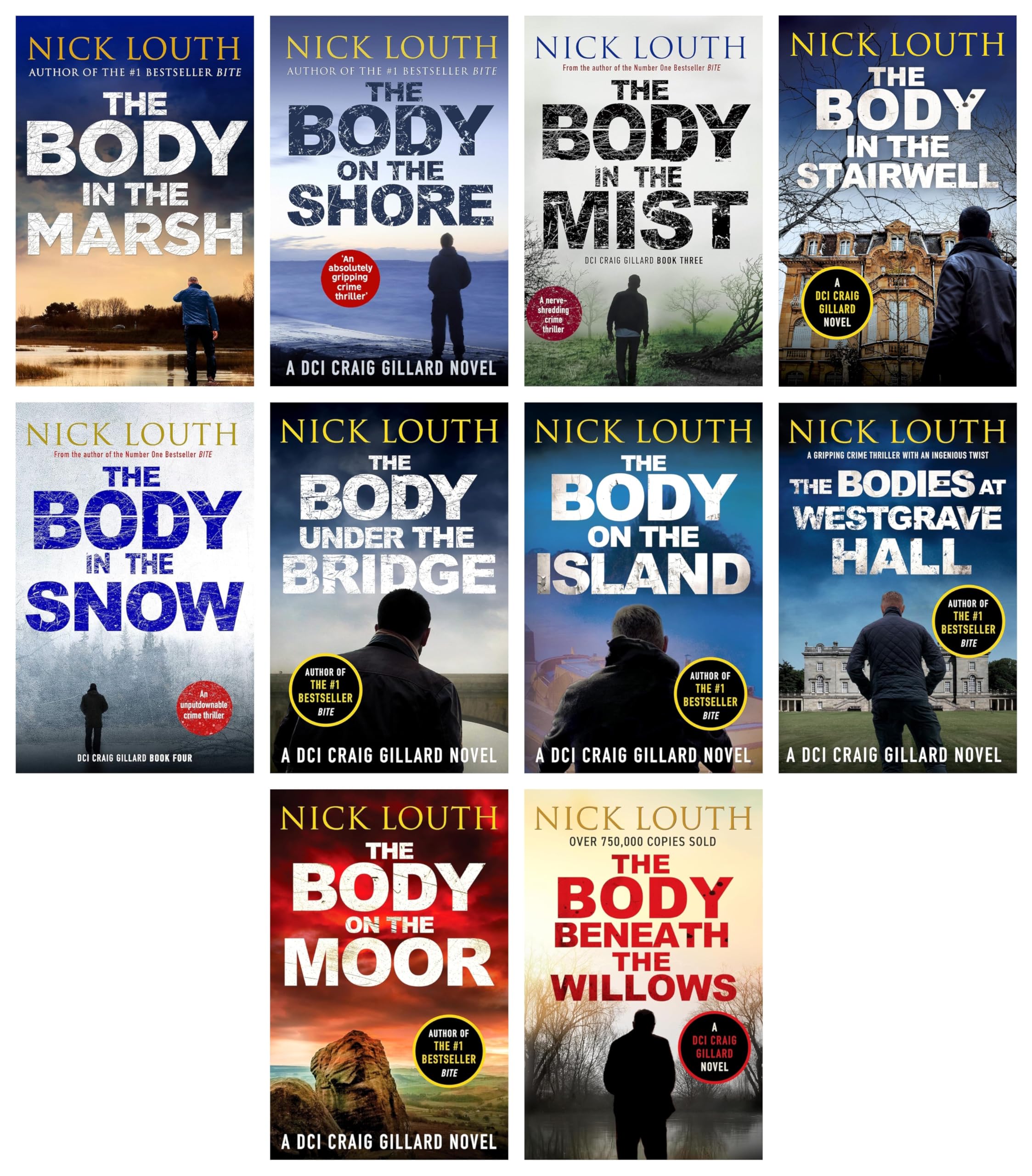 DCI Craig Gillard Crime Thrillers Series 10 Books Collection Set by Nick Louth (Books 1-10)