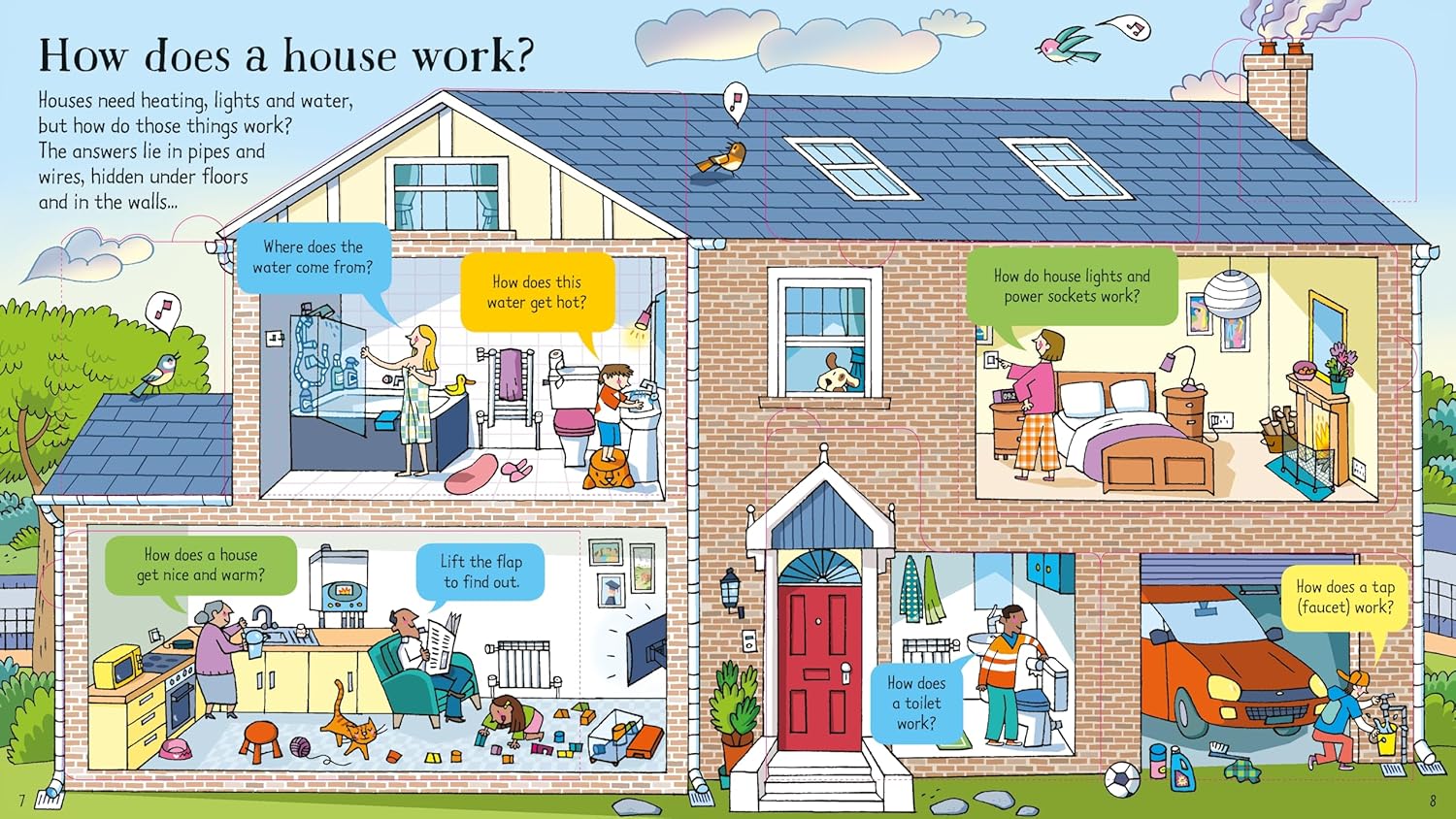 Usborne Lift-the-Flap Look Inside How Things Work by Rob Lloyd Jones- STEM Learning Book for Kids | Explore Machines, Gadgets, and Technology"