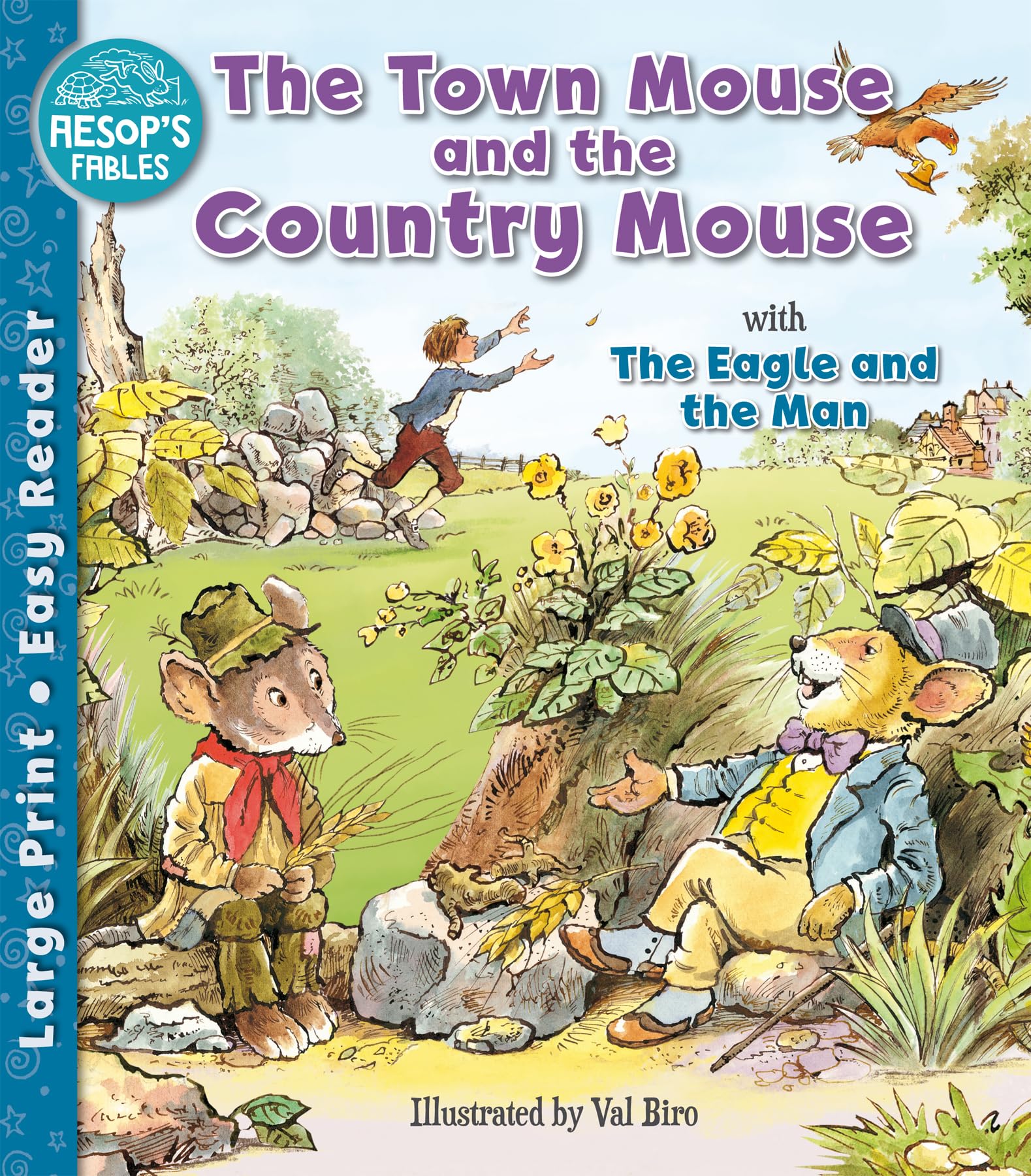 The Town Mouse and the Country Mouse and The Eagle and the Man Book - Aesop's Fables Easy Readers for Ages 6+