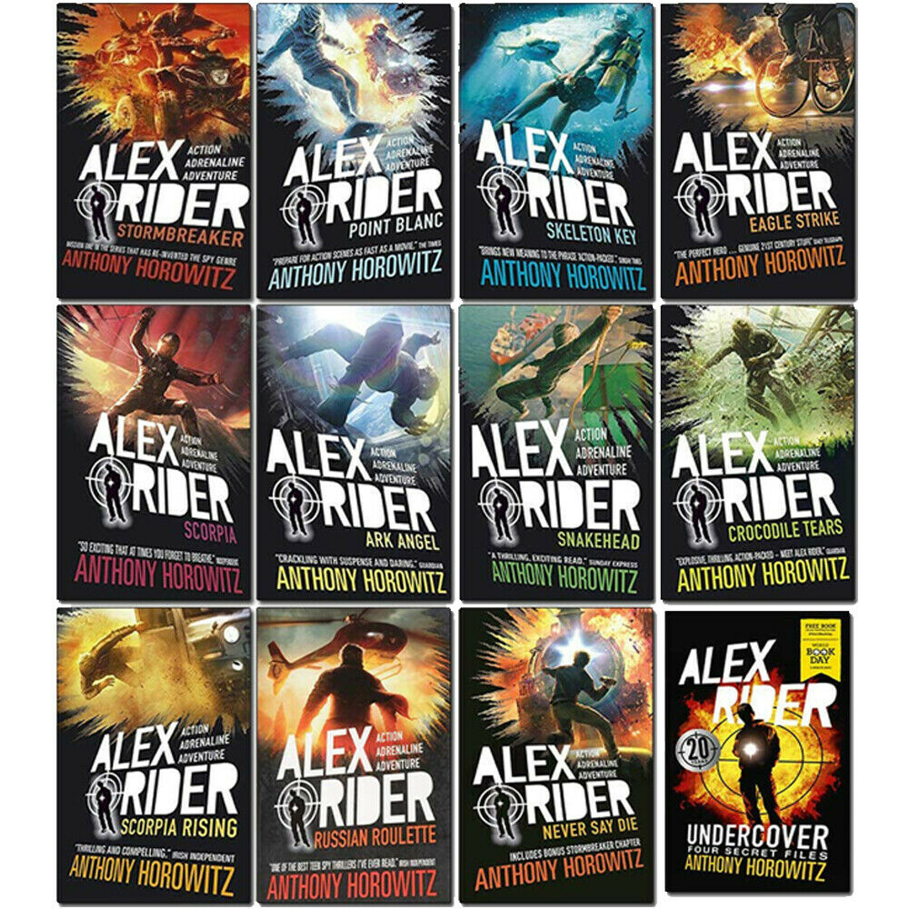 Alex Rider 12 Books Collection Set by Anthony Horowitz – World Book Day Undercover Edition! Thrilling Adventures for Young Spy Fans!