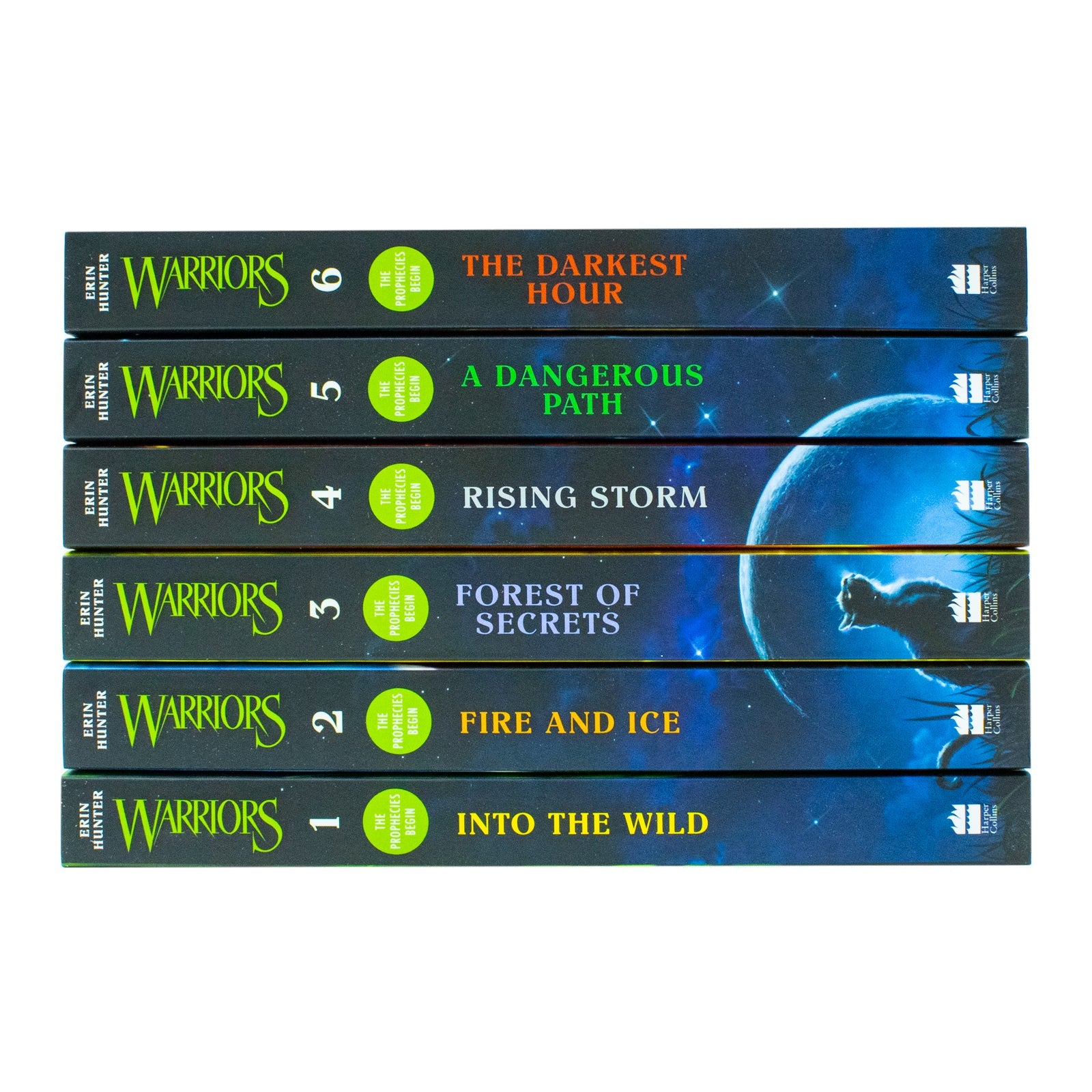 Warrior Cats Series 1 The Prophecies Begin - 6-Book Collection by Erin Hunter for ages 8+! Perfect for young readers seeking adventure and fantasy!