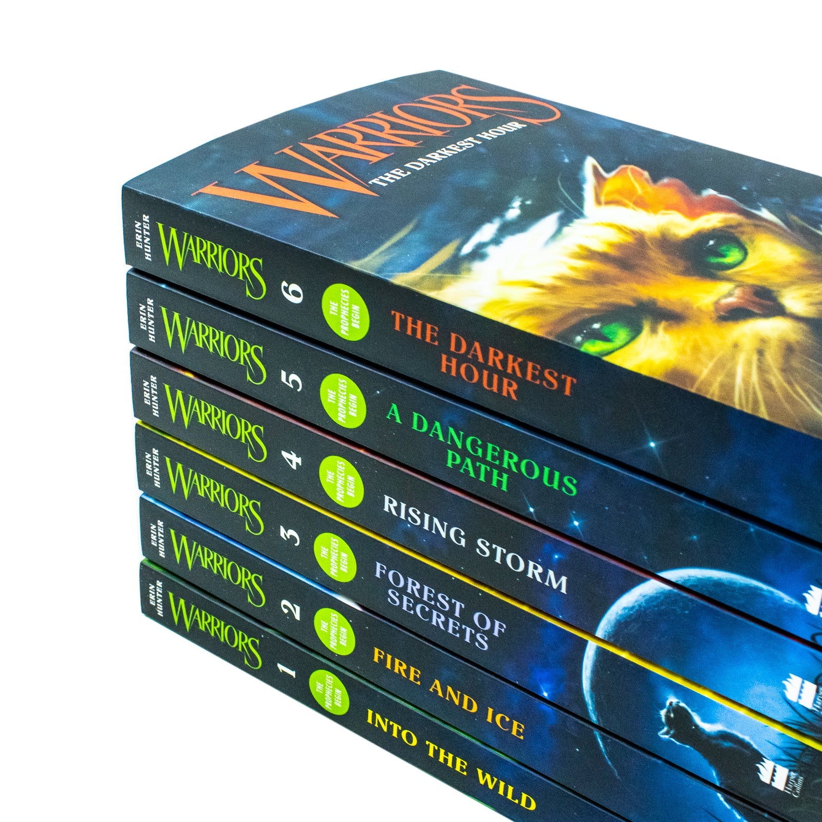 Warrior Cats Series 1 The Prophecies Begin - 6-Book Collection by Erin Hunter for ages 8+! Perfect for young readers seeking adventure and fantasy!