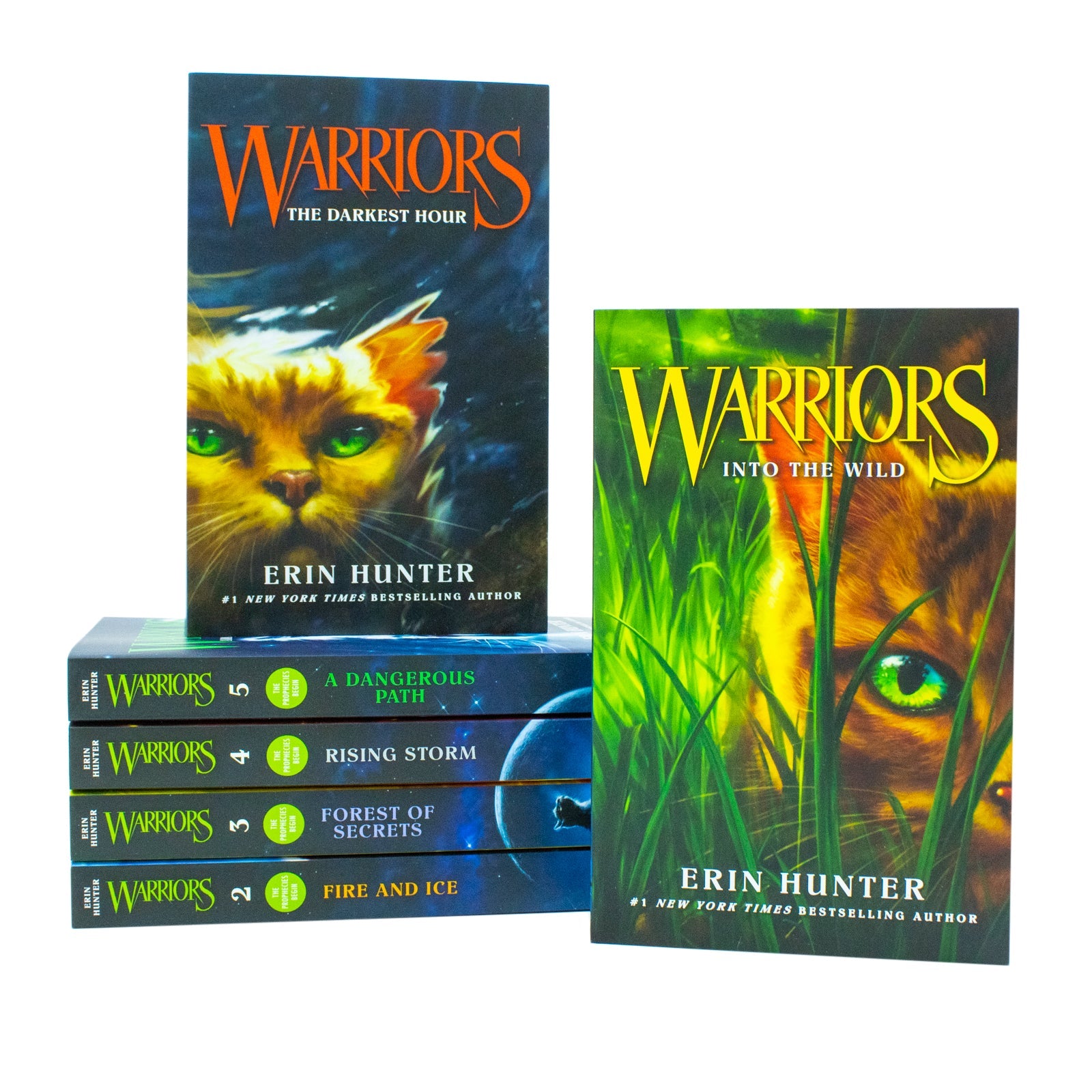 Warrior Cats Series 1 The Prophecies Begin - 6-Book Collection by Erin Hunter for ages 8+! Perfect for young readers seeking adventure and fantasy!