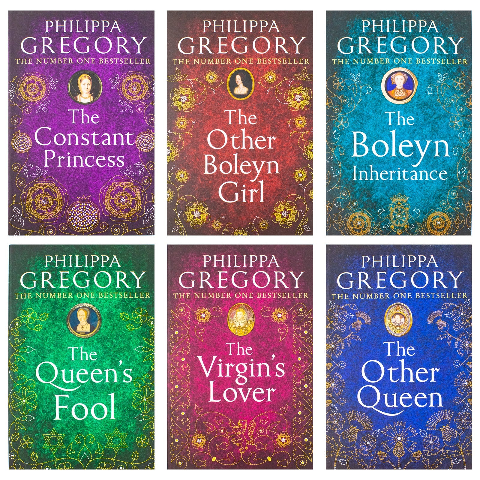 Philippa Gregory Tudor Court Novels 6 Books Set Collection Virgin's Lover