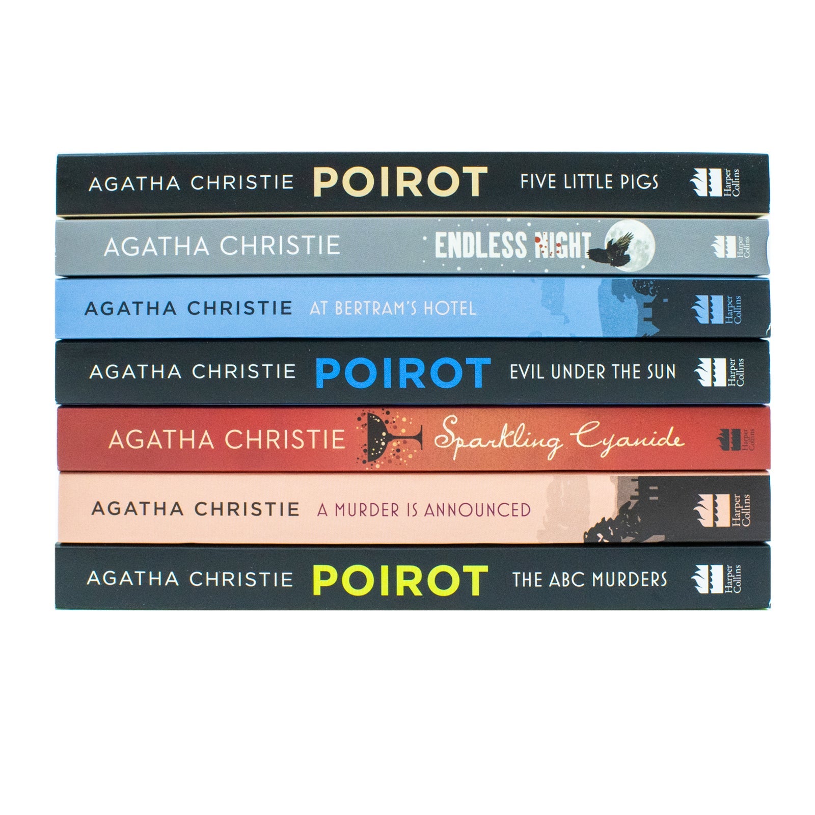 Agatha Christie Seven Deadly Sins Collection 7 Books Box Set (Five Little Pigs, Endless Night, At Betram's Hotel & More)