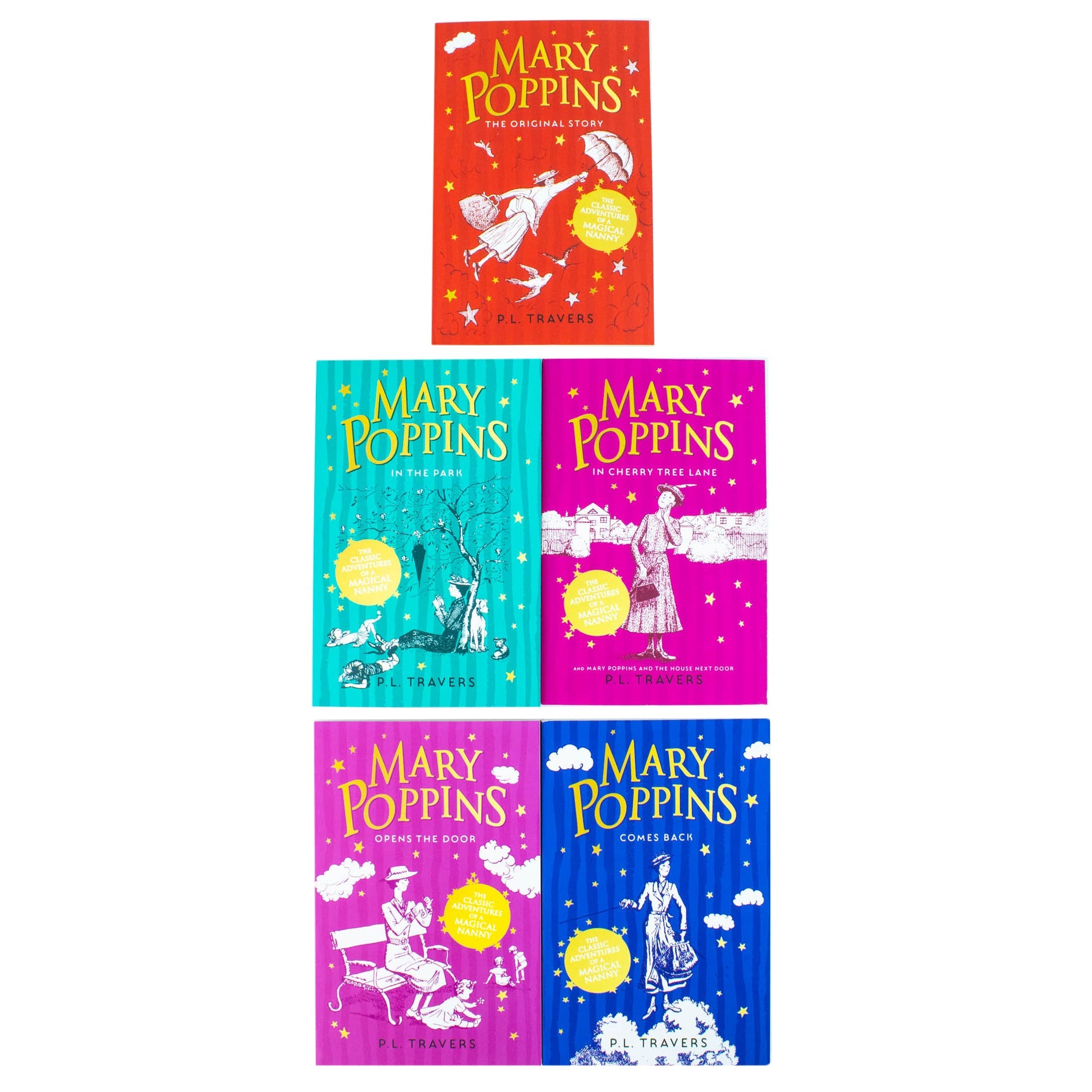 Mary Poppins The Complete Collection – 5-Book Set by P.L. Travers | Classic Children's Fantasy Series Filled with Magic, Adventure & Whimsical Fun