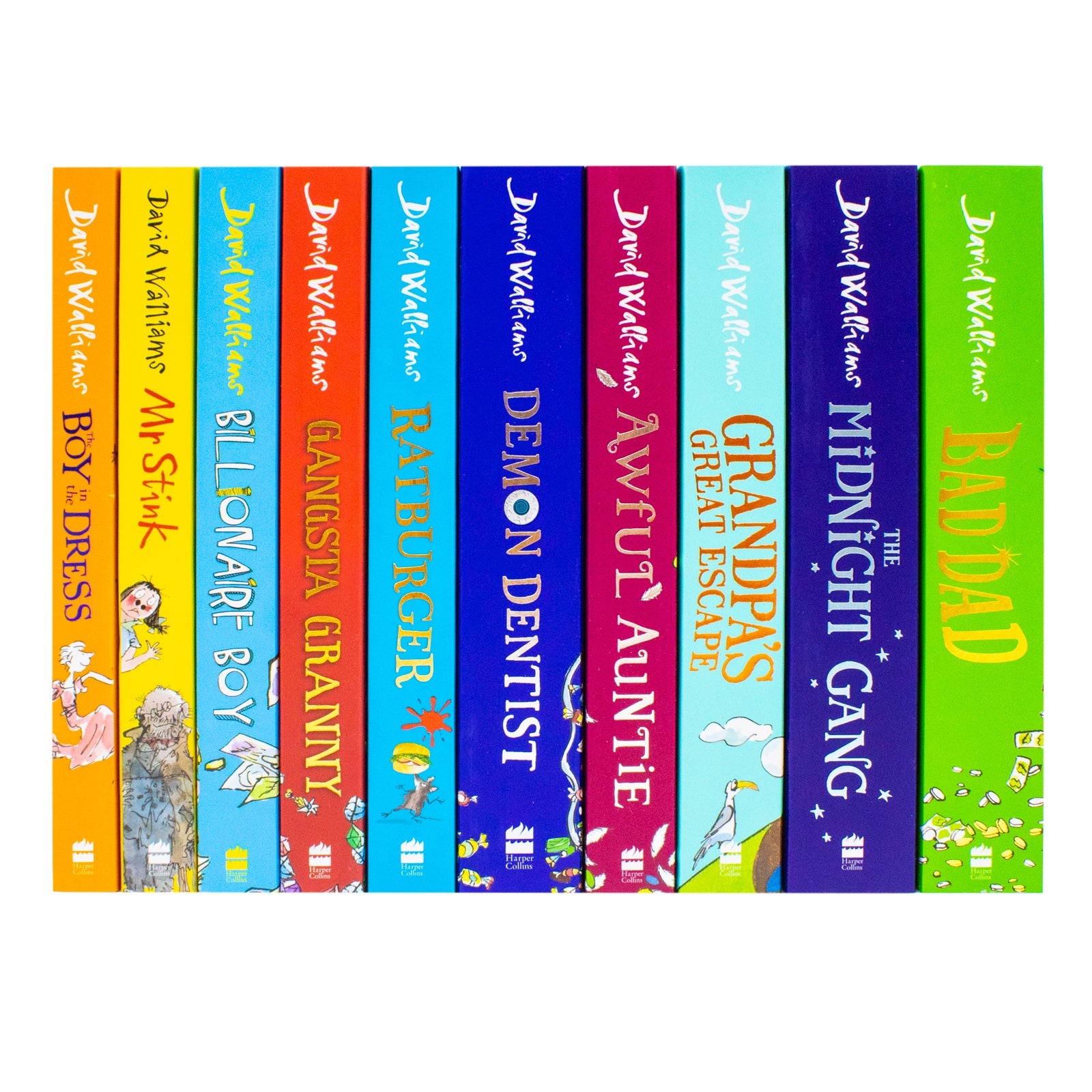 David Walliams The Terrific Ten Mega Massive 10 Books Box Set - Fun and Adventure for 8+ Years Children Paperback Young Readers family Fun Reading