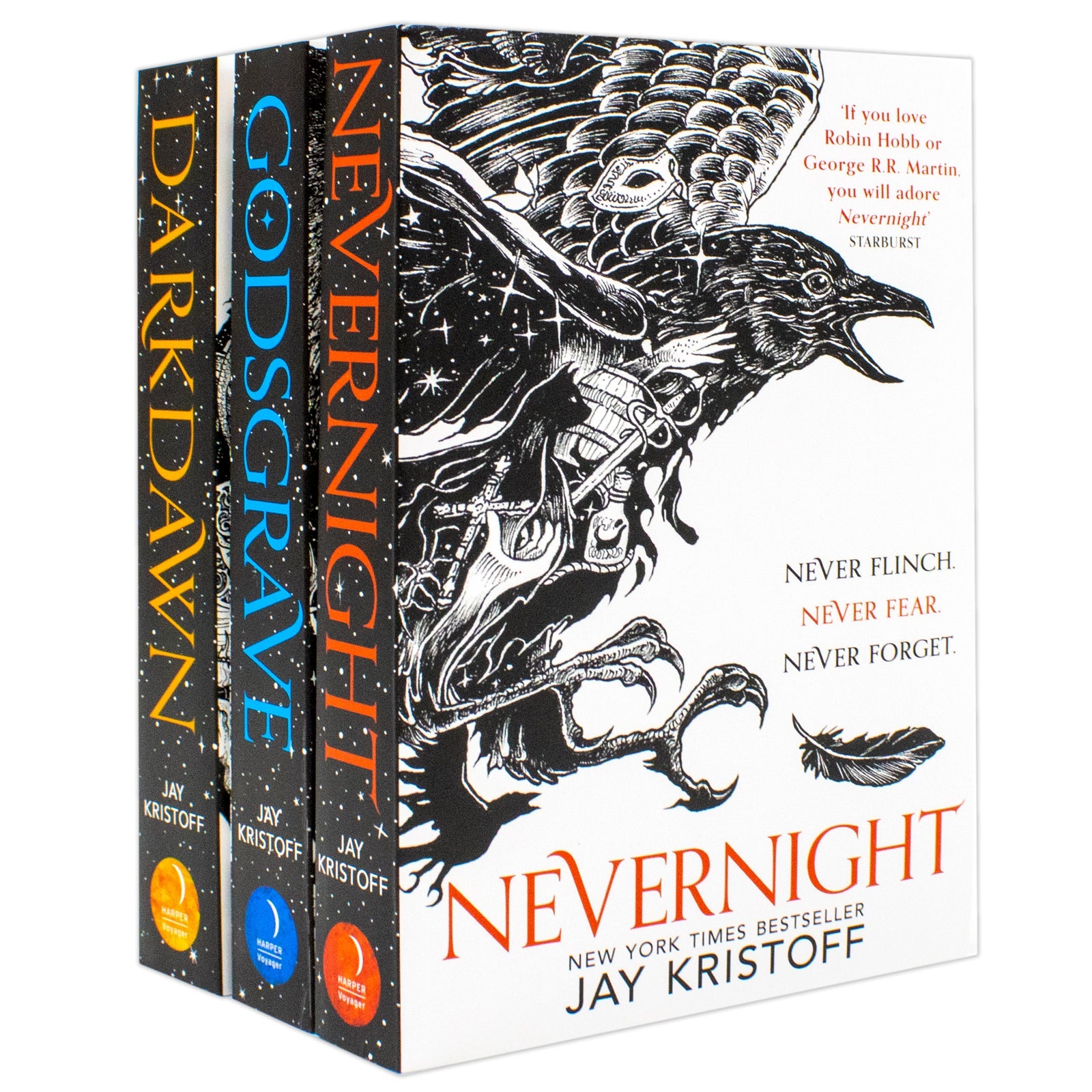 The Nevernight Chronicle Series 3 Books Collection Set by Jay Kristoff – Epic Fantasy Adventure Novels | Nevernight, Godsgrave & Darkdawn Book Set