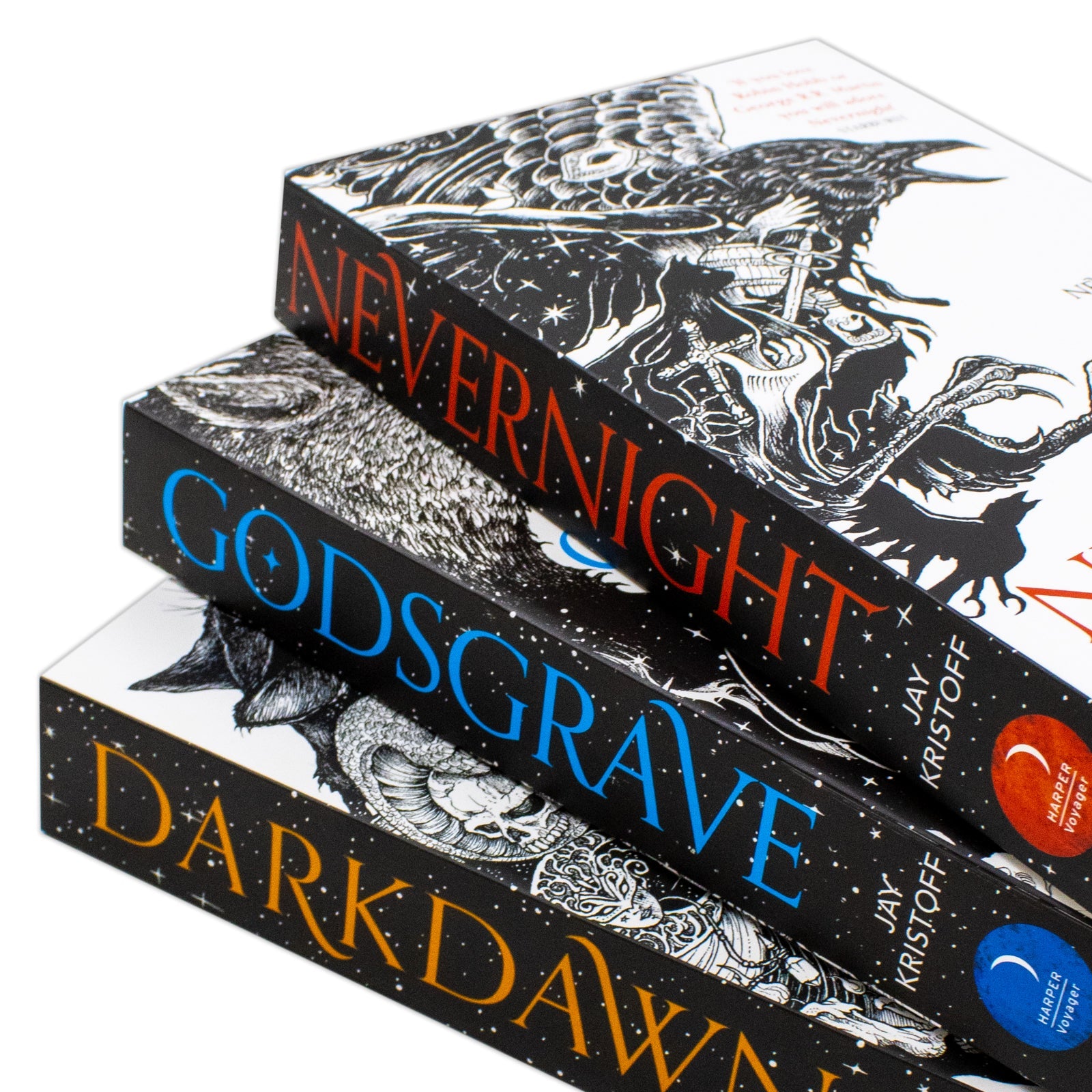 The Nevernight Chronicle Series 3 Books Collection Set by Jay Kristoff – Epic Fantasy Adventure Novels | Nevernight, Godsgrave & Darkdawn Book Set