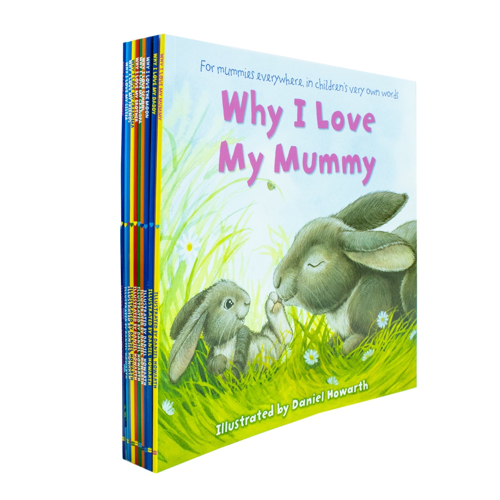 Why I Love Mummy, Daddy, Grandpa, Grandma, Sister, Brother 10 Picture Flat Books Children Collection Paperback Set For Kids Aged 0-5 Years readers