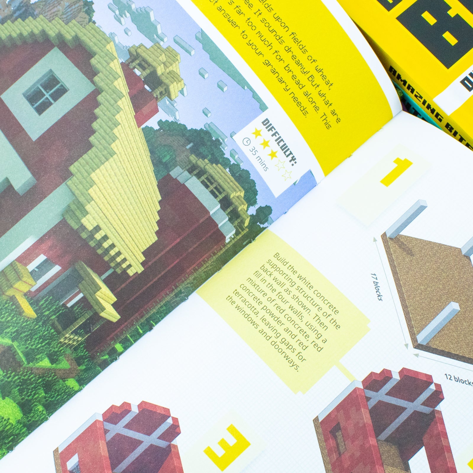 Minecraft Bite Size Builds Slipcase 3 Books Set The official collection of illustrated mini projects with over 60 fun builds: great for gamers of all ages and abilities