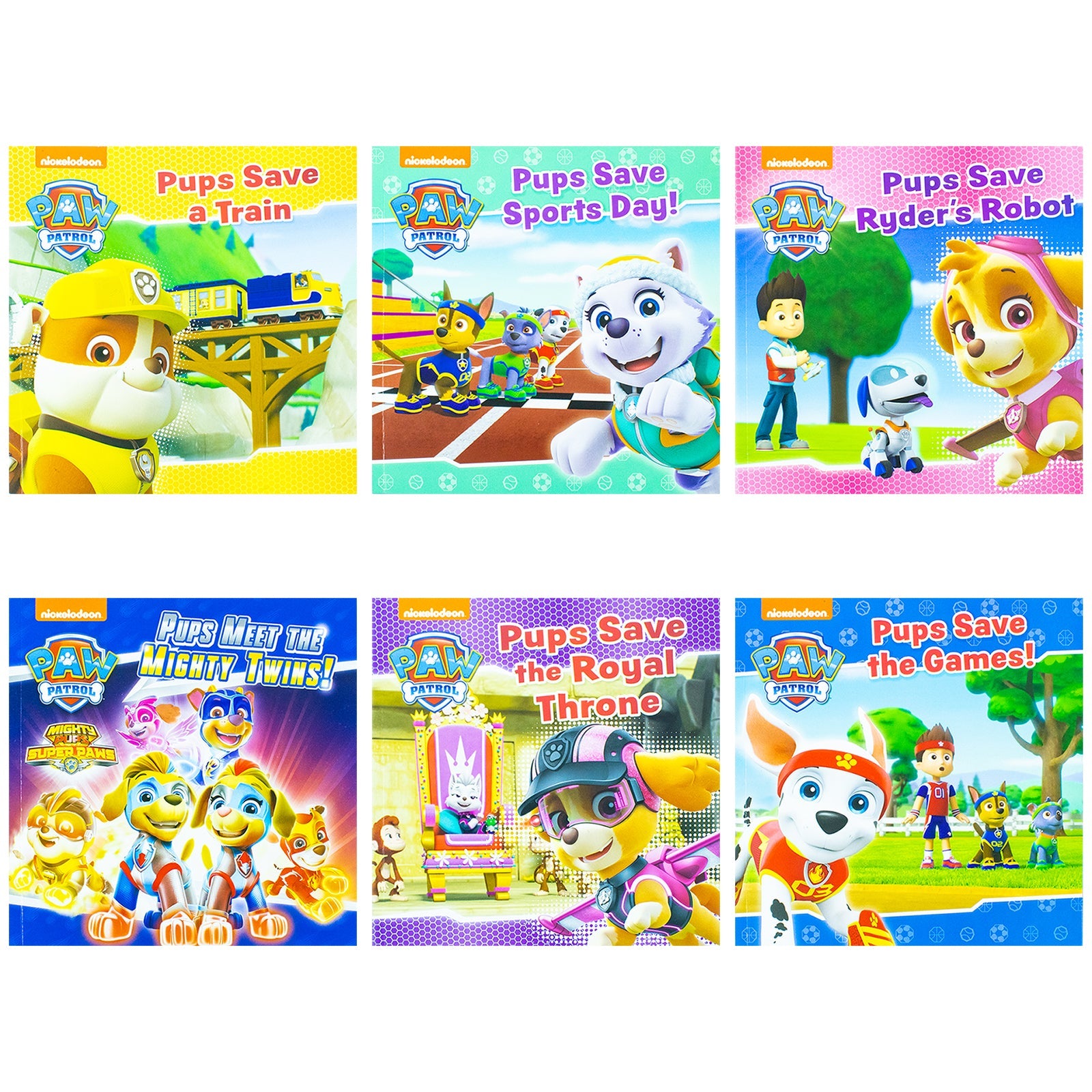 Paw Patrol Adventure Series 6-Book Set by Nickelodeon | Fun & Action-Packed Children's Stories with Pups, Rescue Missions, Teamwork & Learning