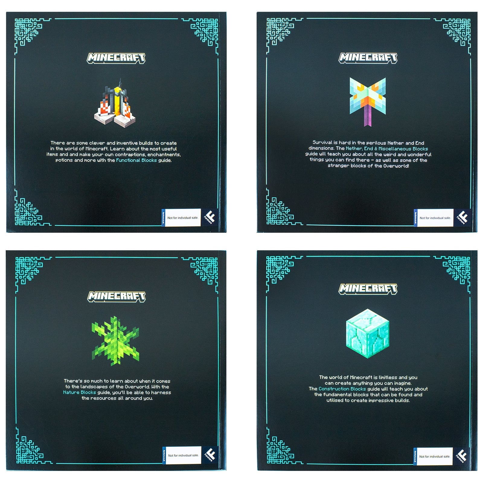 Minecraft Blocks Complete Collection 4 book set: The Definitive Illustrated Guide To Over 600 Blocks