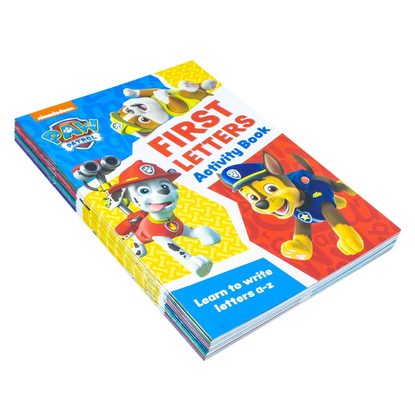 Paw Patrol Get Set for School – 12 Educational Activity Book Set for Kids | Phonics, Writing, Numbers, Spelling, Telling Time & Early Learning Fun