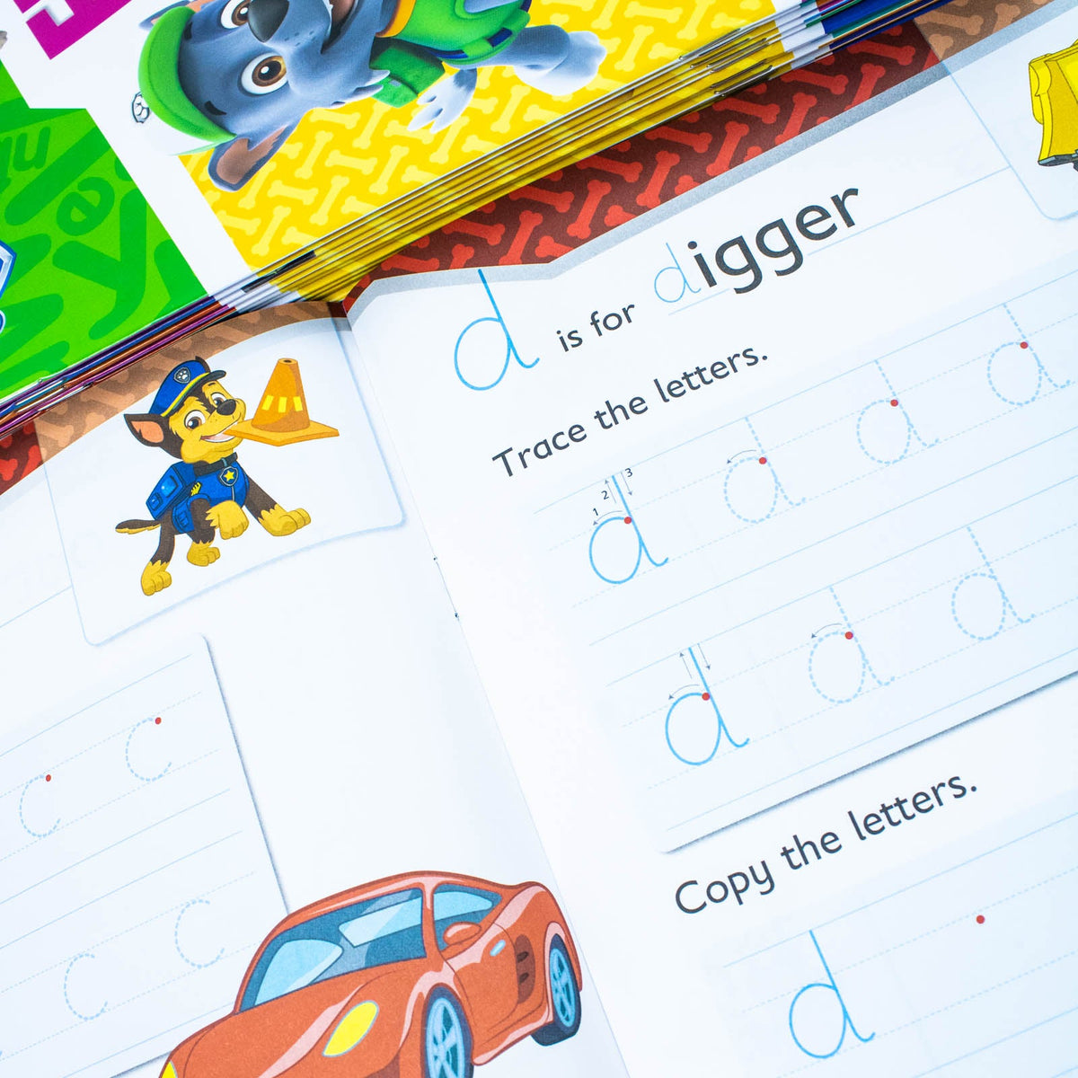 Paw Patrol Get Set for School – 12 Educational Activity Book Set for Kids | Phonics, Writing, Numbers, Spelling, Telling Time & Early Learning Fun