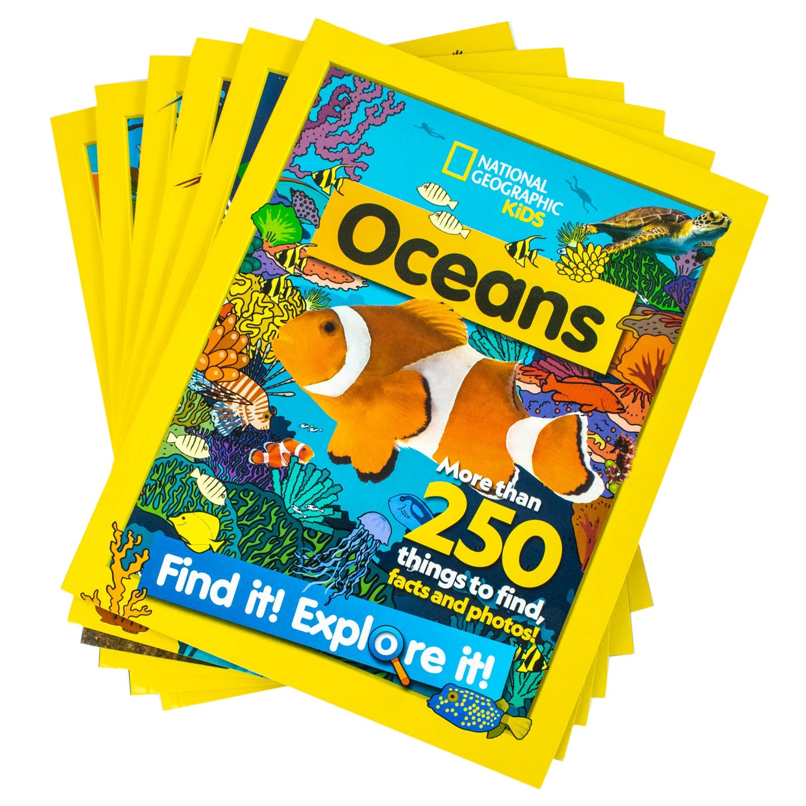 National Geographic Kids Find It! Explore It! 6-Book Collection|Educational Nonfiction Series on Animals, Oceans, Dinosaurs, Insects, Nature & History