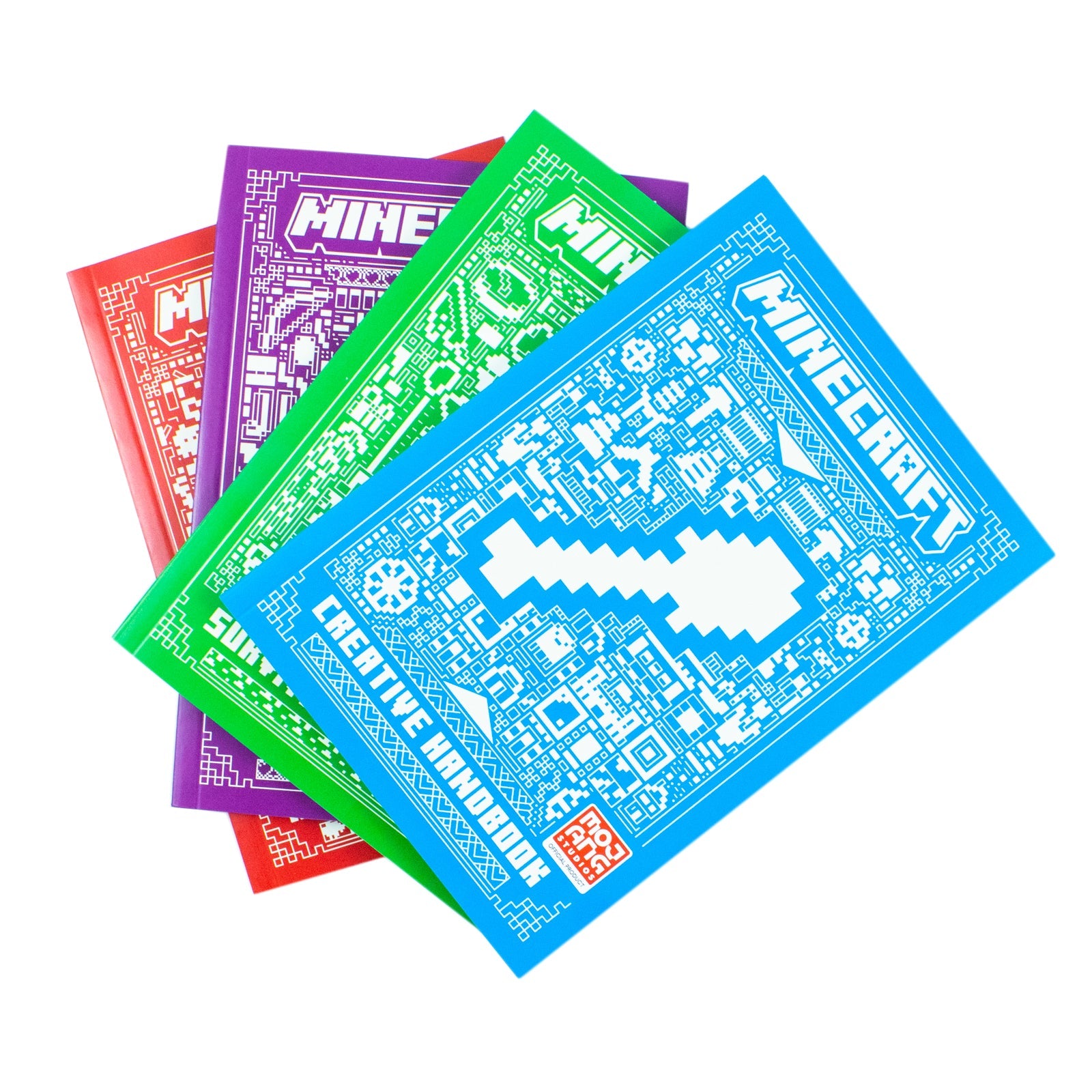 Minecraft Combat Handbook 4-Book Box Set – Ultimate Gaming Guide for Kids! Adventure, Crafting, Survival, Multiplayer & Strategy by Mojang